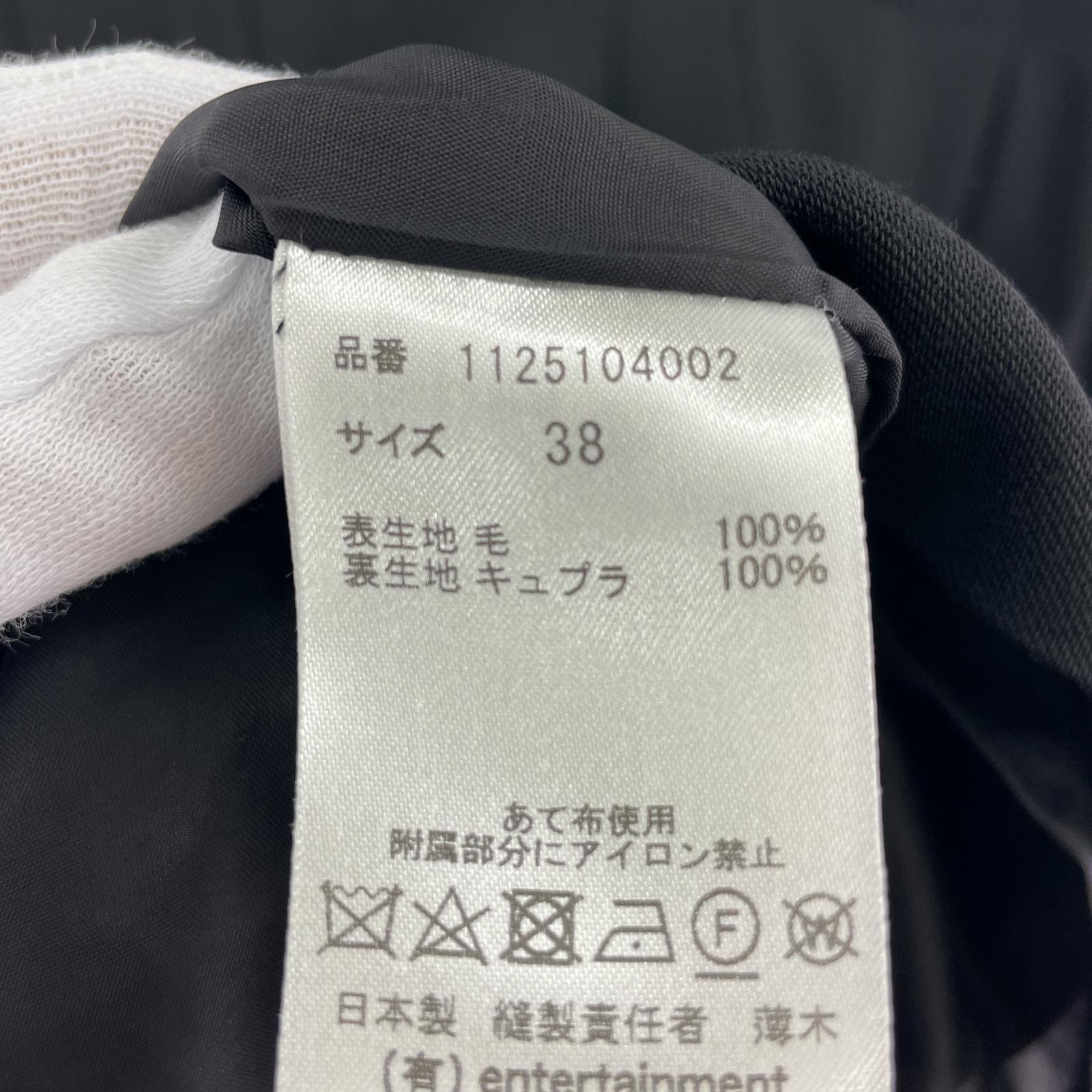 ワンピース プリーツノースリーブワンピース size38 38 ブラック