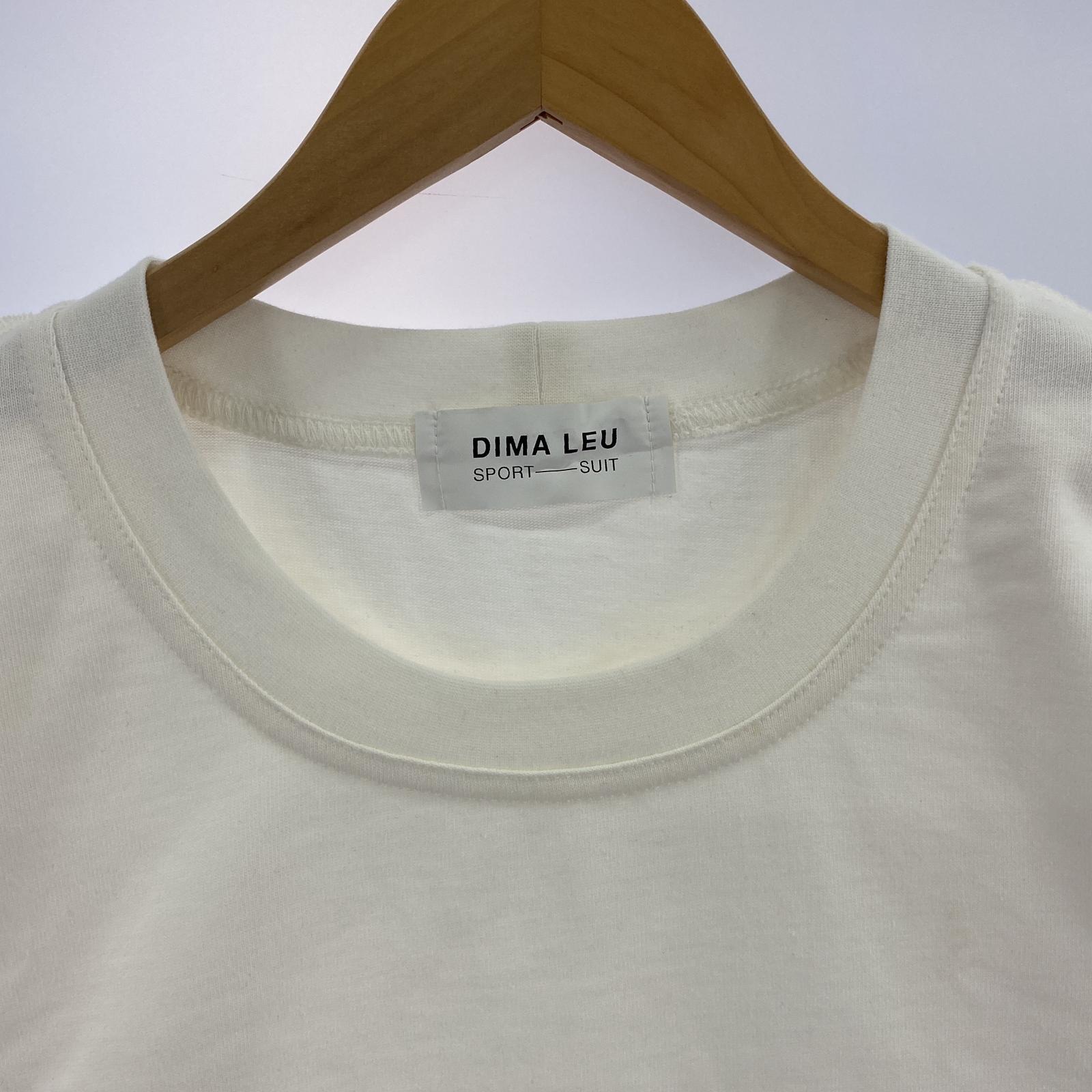 半袖Tシャツ Dima Leu サイドラインTee S ホワイト