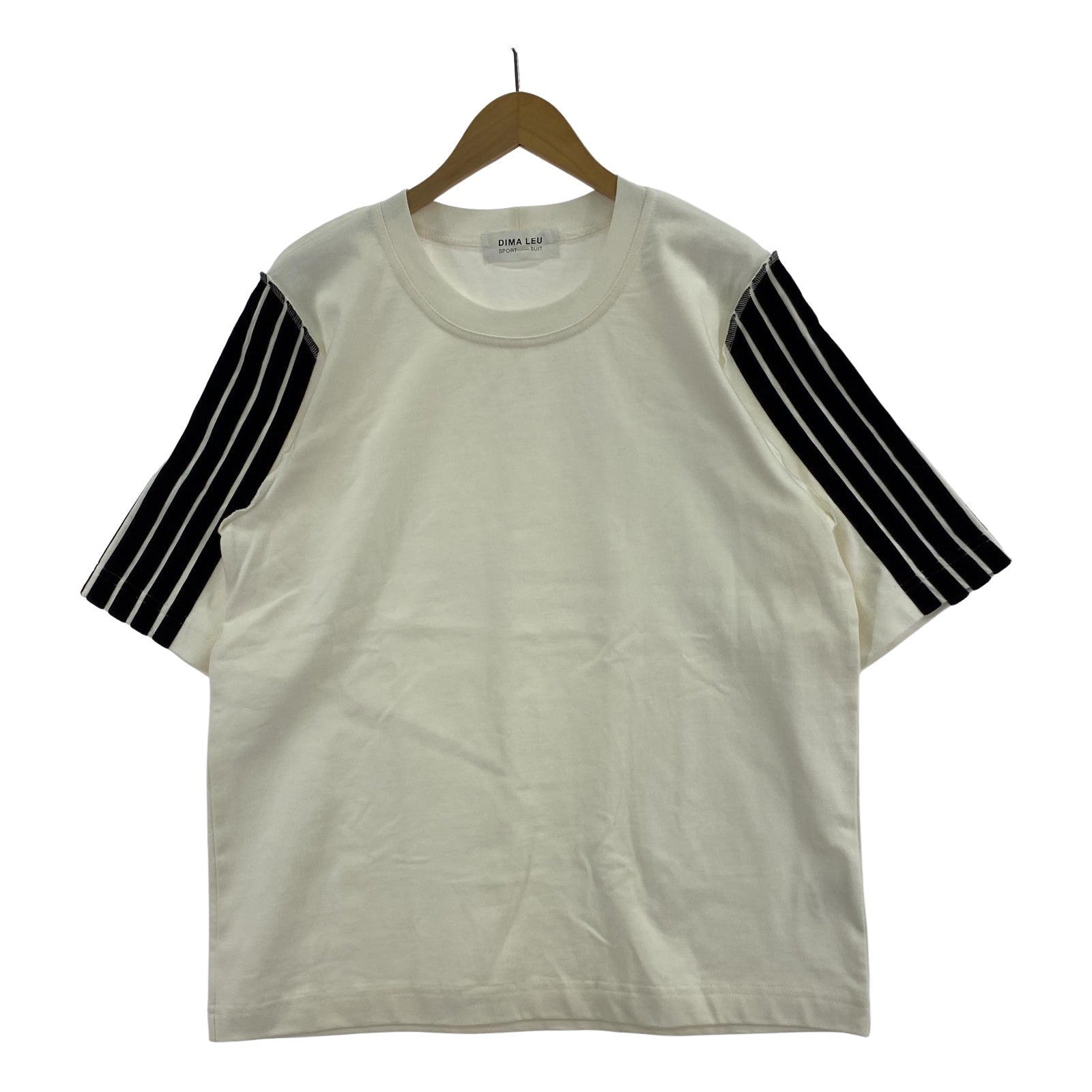 半袖Tシャツ Dima Leu サイドラインTee S ホワイト