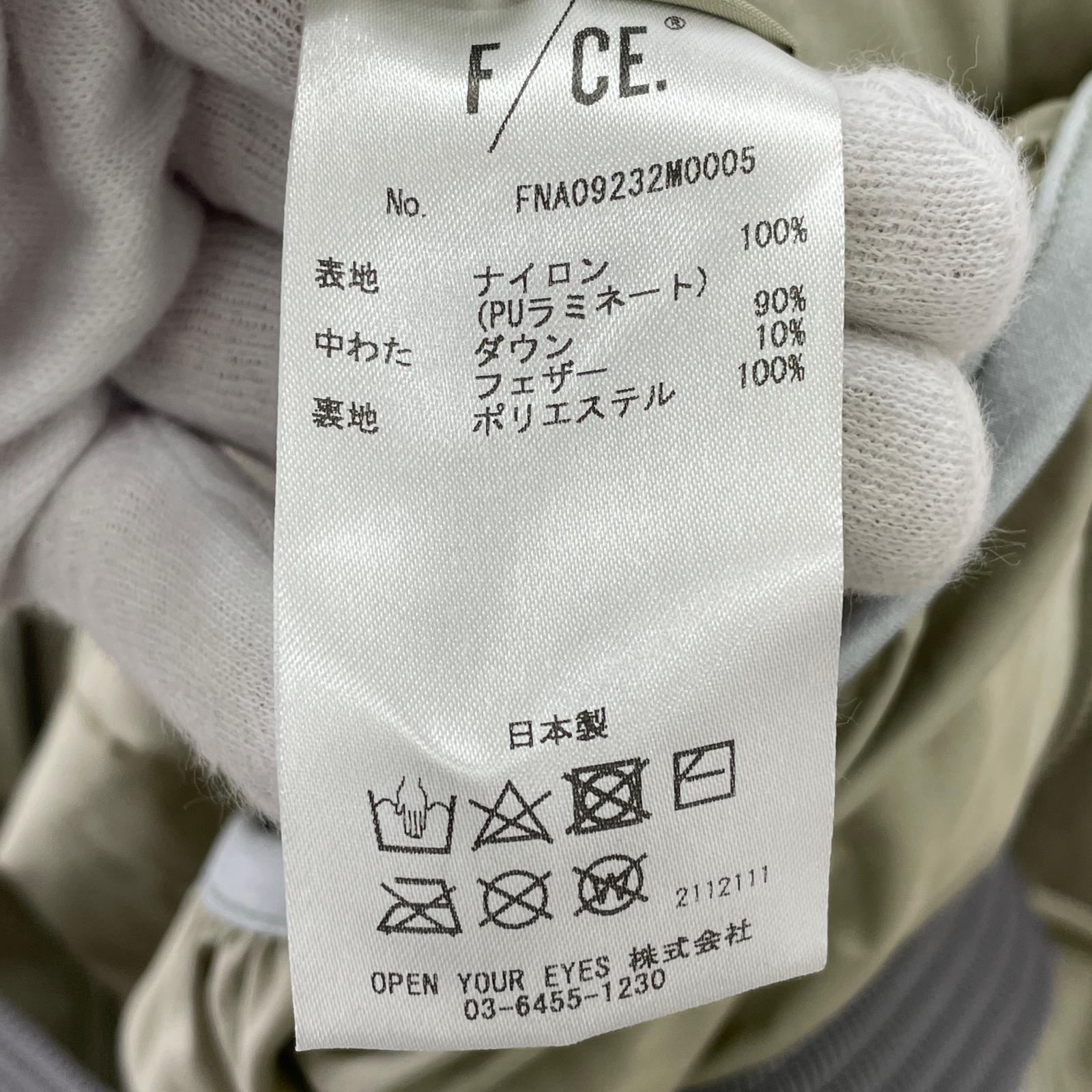 ダウンジャケット F/CE. × NANGA STAND LONG DOWN COAT L カーキ