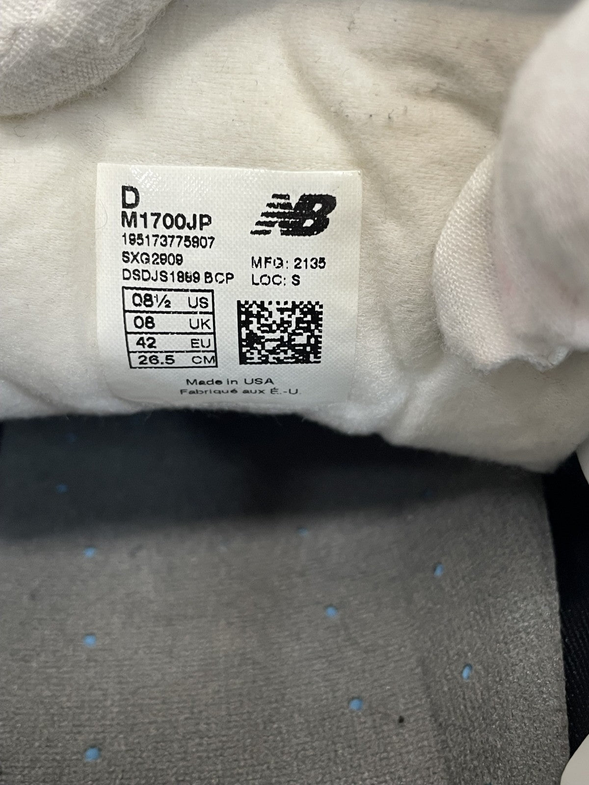 スニーカー NEW BALANCE USA製 M1700JP 26.5
