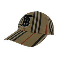 キャップ TB ロゴ キャップ ストライプ ベージュ ベージュ