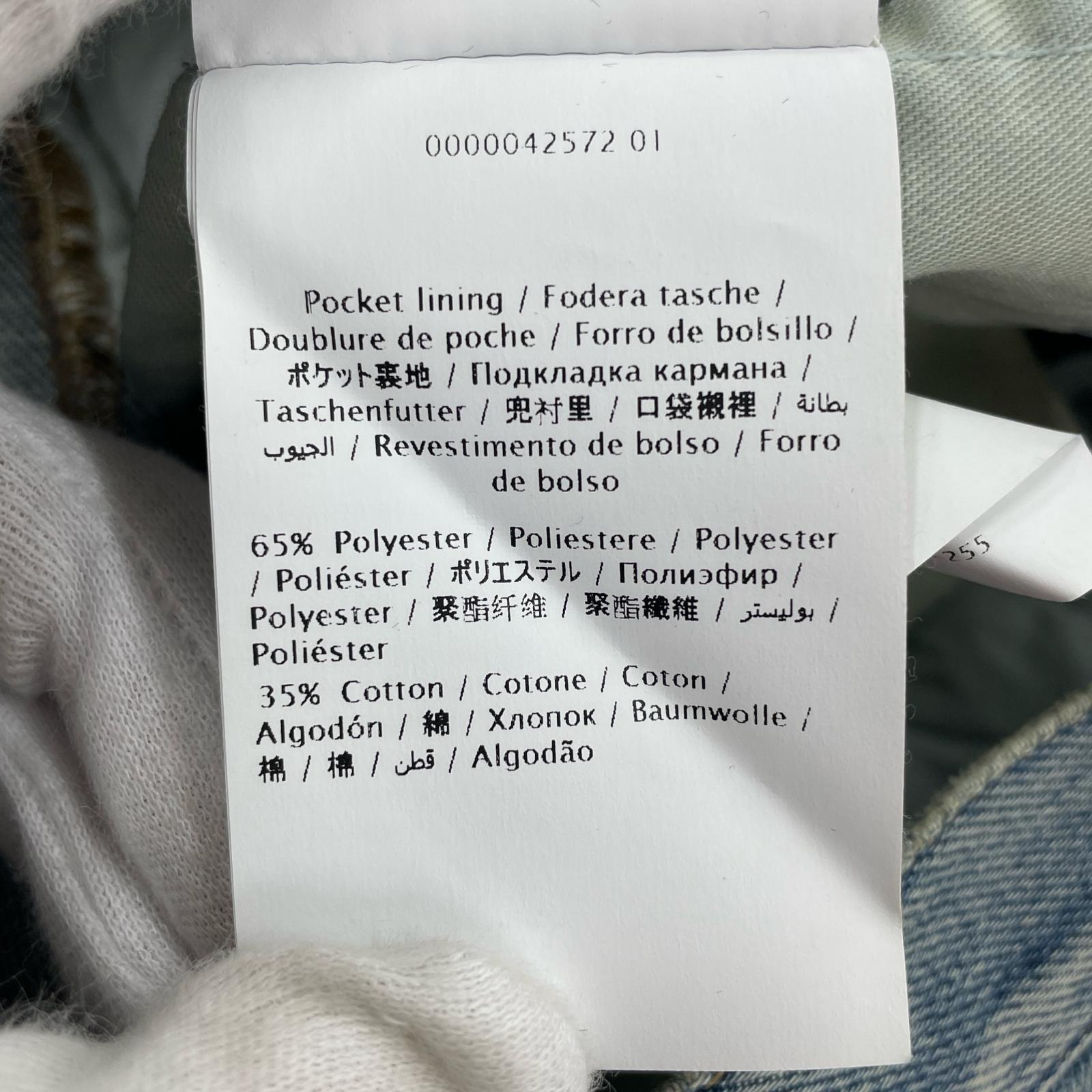 デニムパンツ ロックスタッズ コットン デニムパンツ インディゴ W29