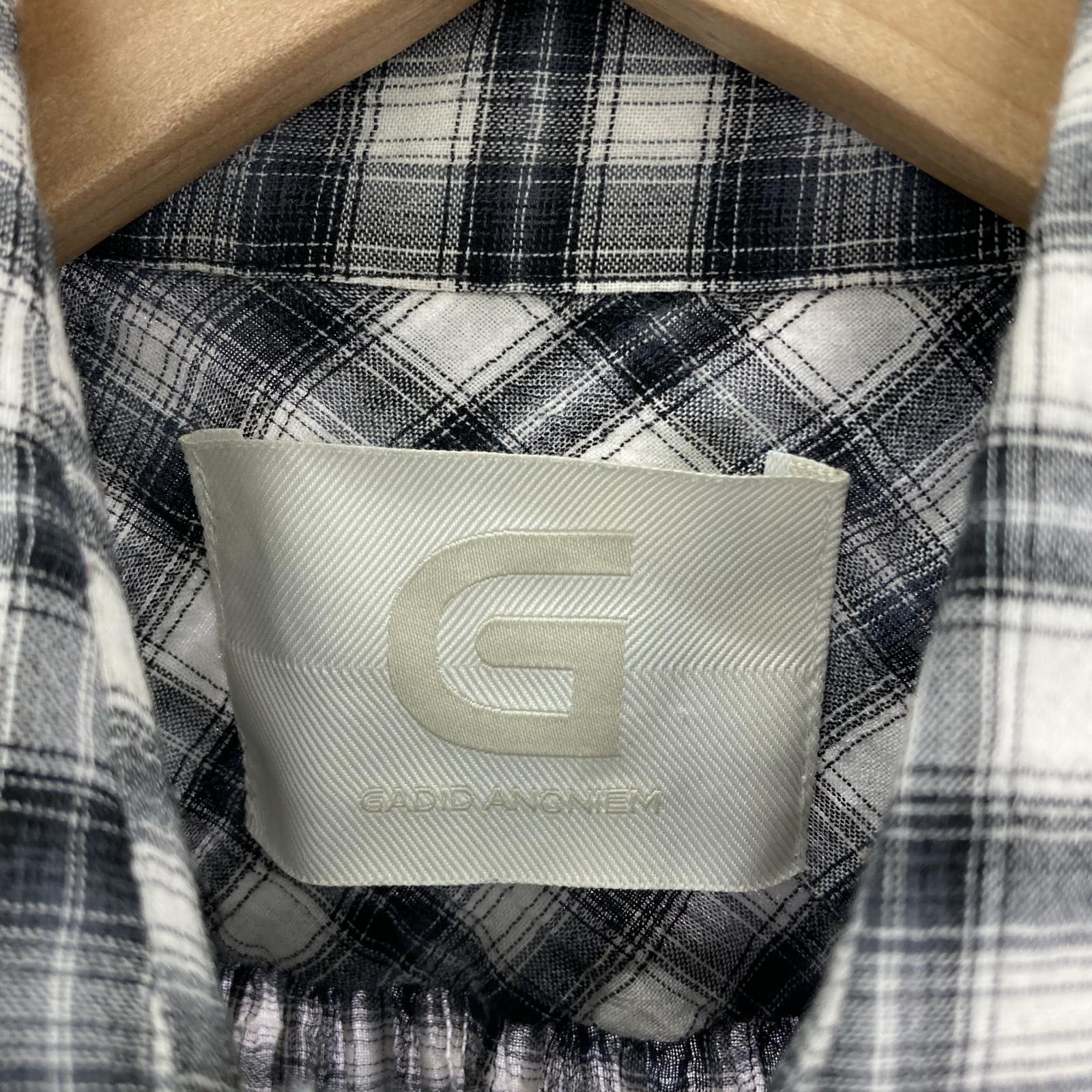 半袖シャツ GADID ANONIEM CYRIL/PLAID チェックシャツ
