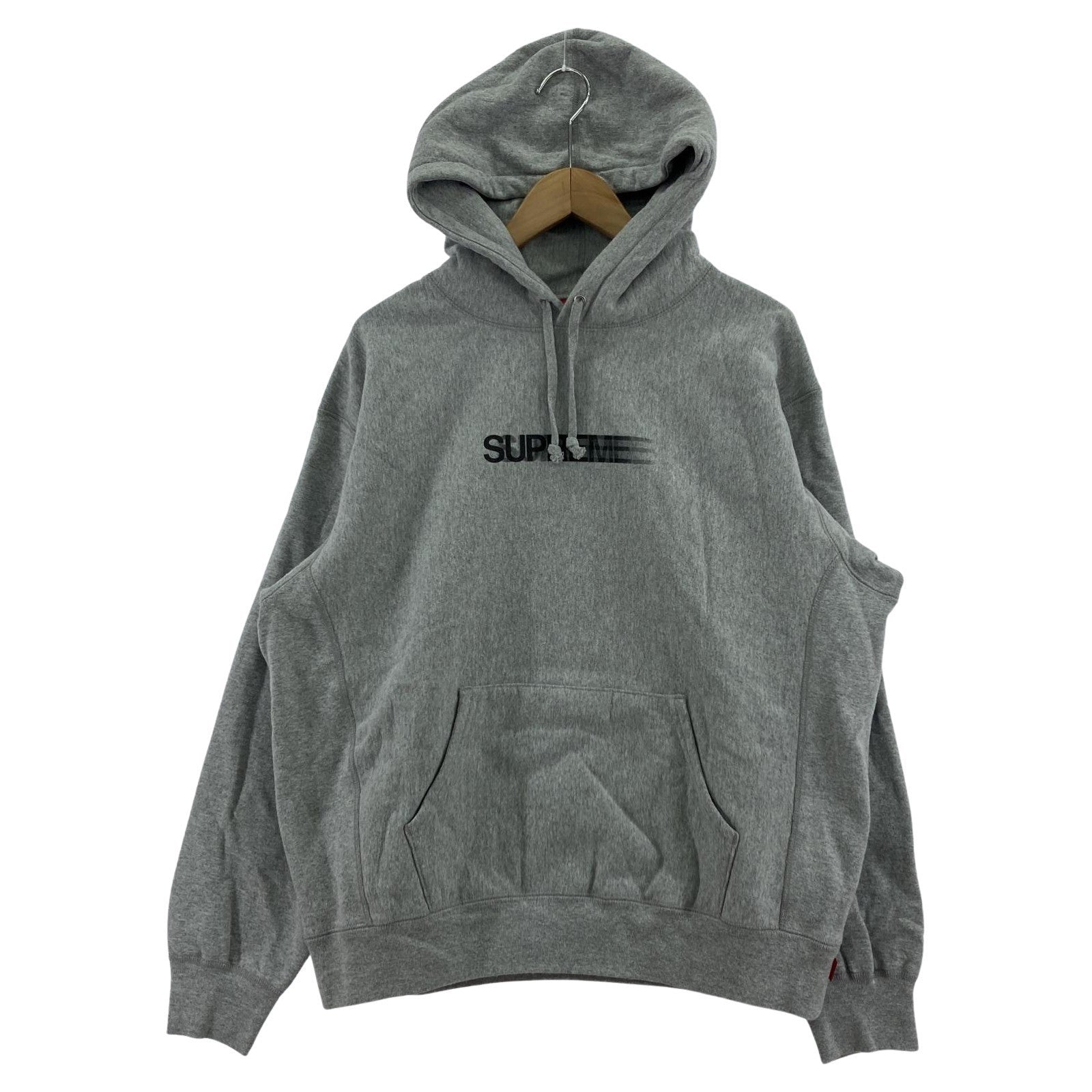 パーカー 23SS Motion Logo Hooded Sweatshirt 灰 (M) M グレー