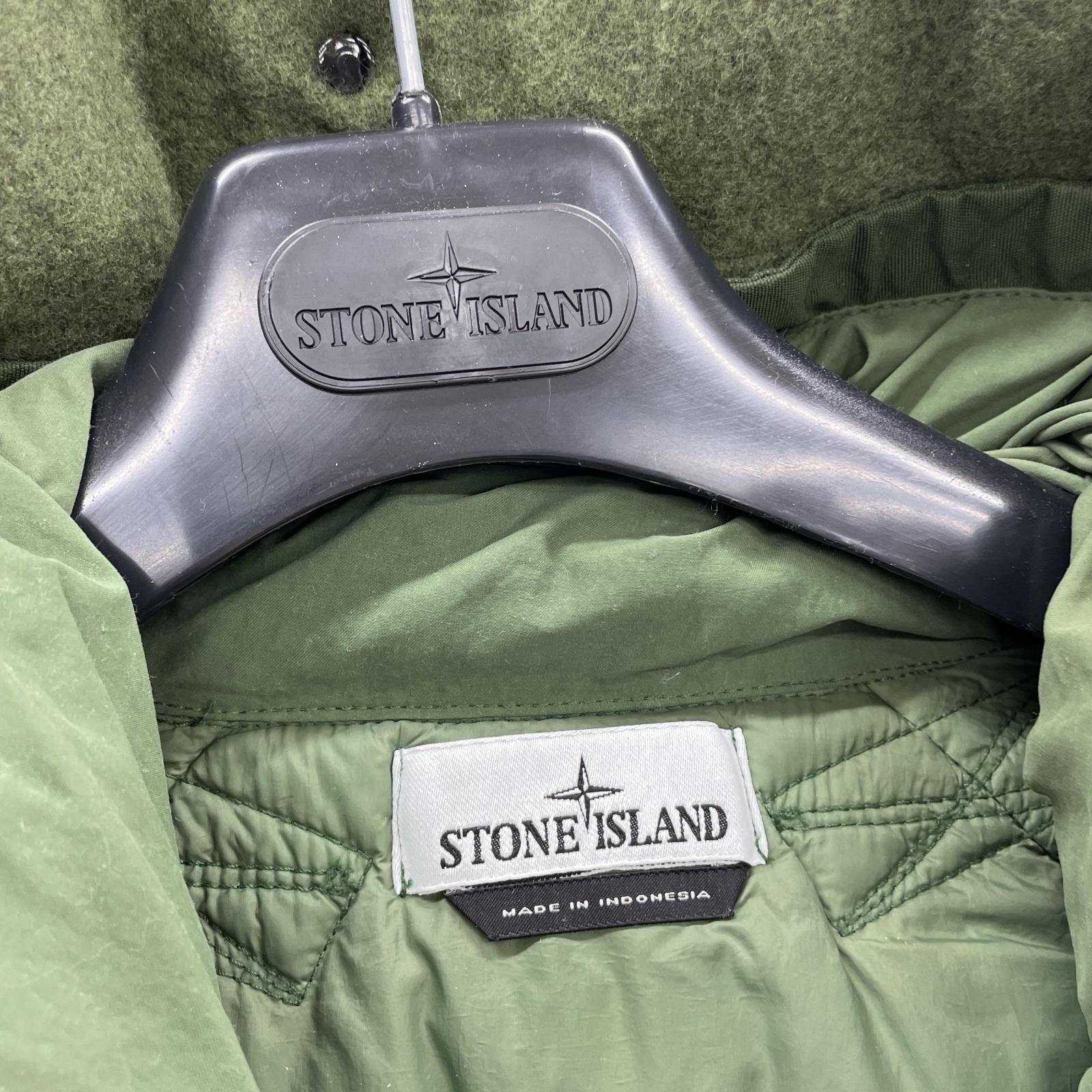 ダウンジャケット Crinkle Reps Hooded Long Down ダウンコート S S グリーン