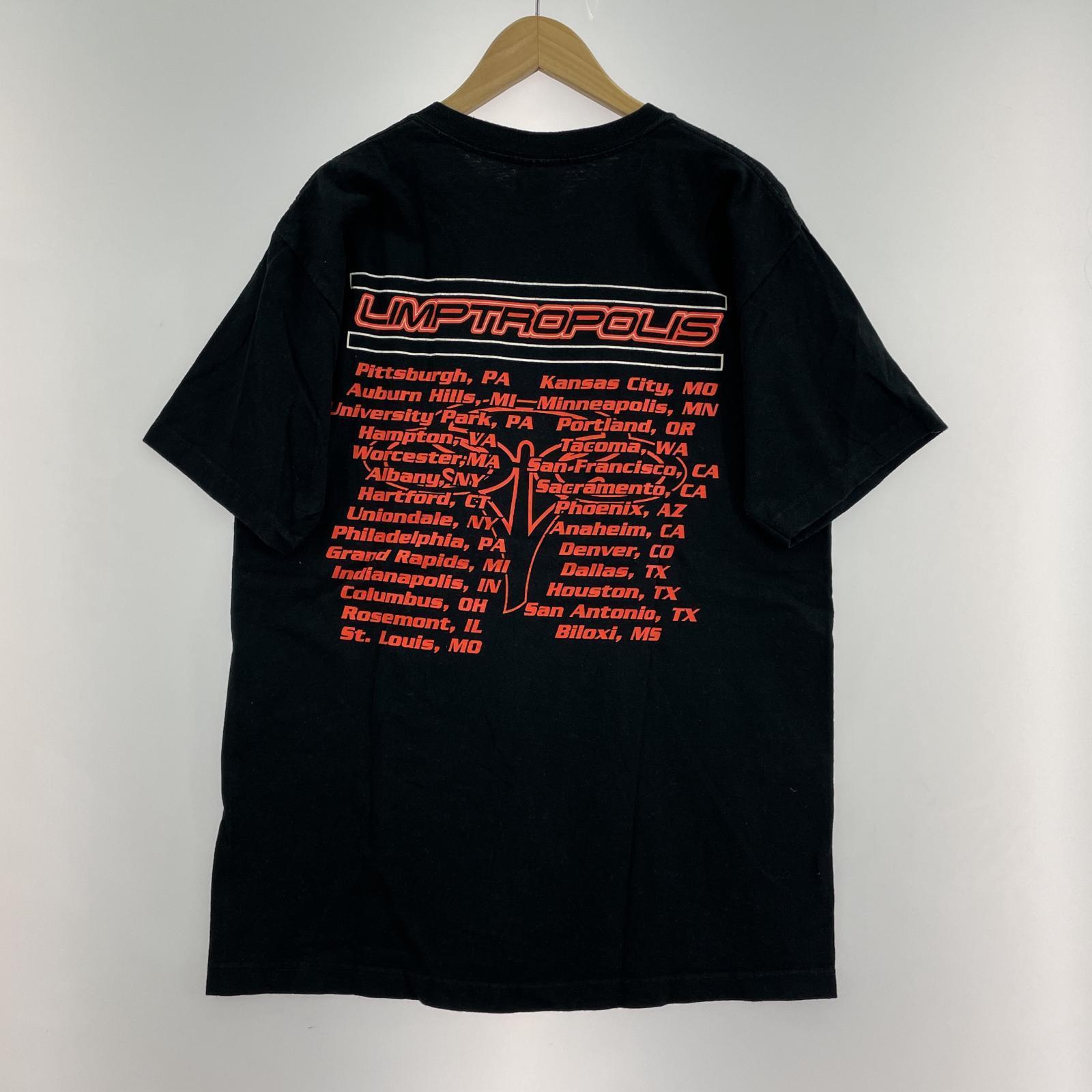 半袖Tシャツ 99s LIMP BIZKIT メタル ラップ バンドTee L ブラック