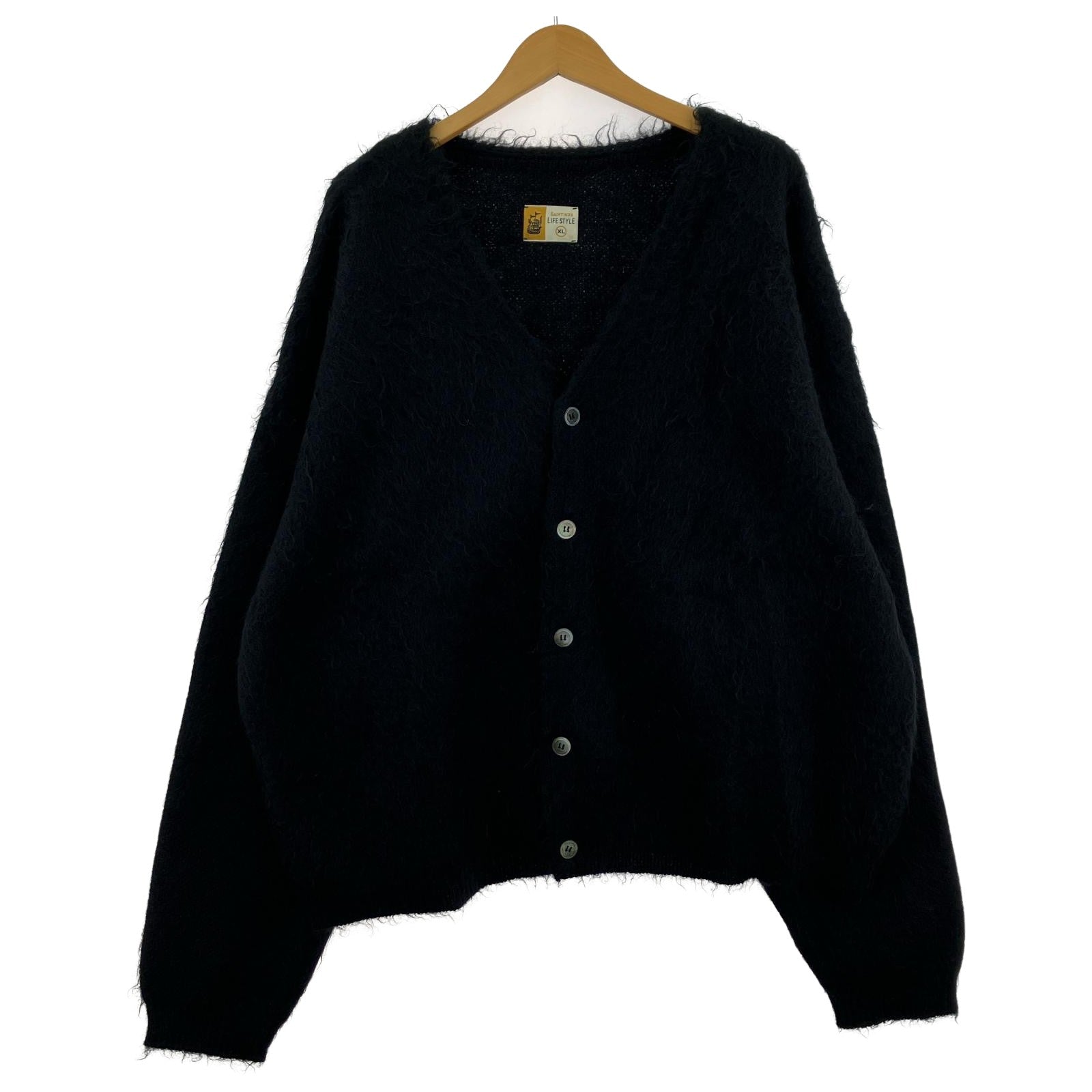 カーディガン MOHAIR CARDIGAN ブラック XL ブラック