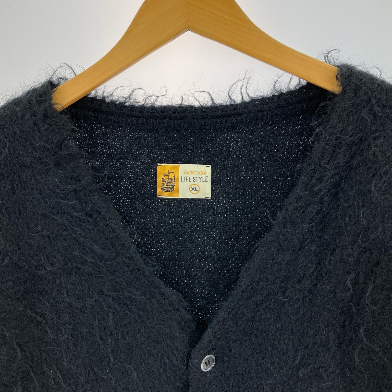 カーディガン MOHAIR CARDIGAN ブラック XL ブラック