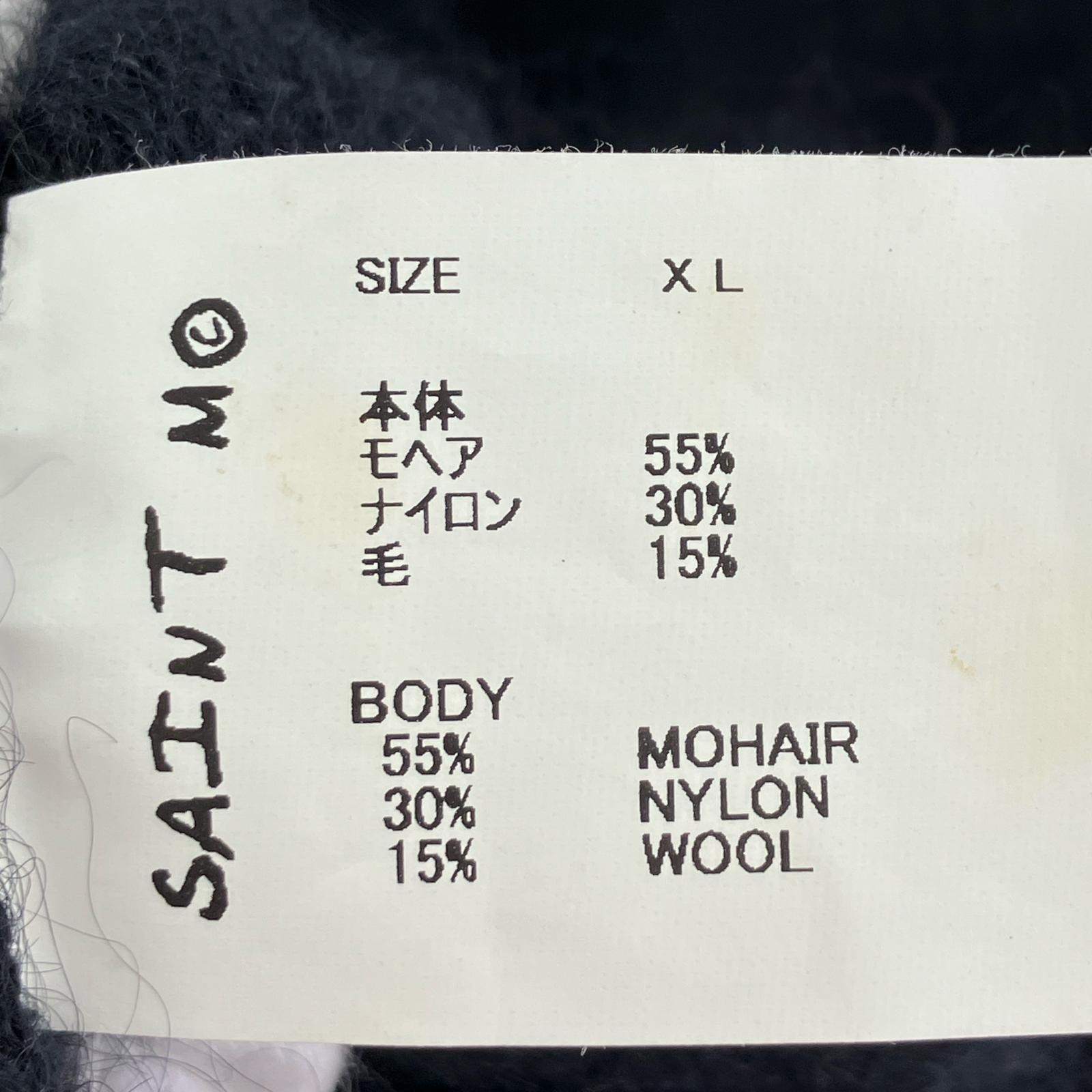 カーディガン MOHAIR CARDIGAN ブラック XL ブラック