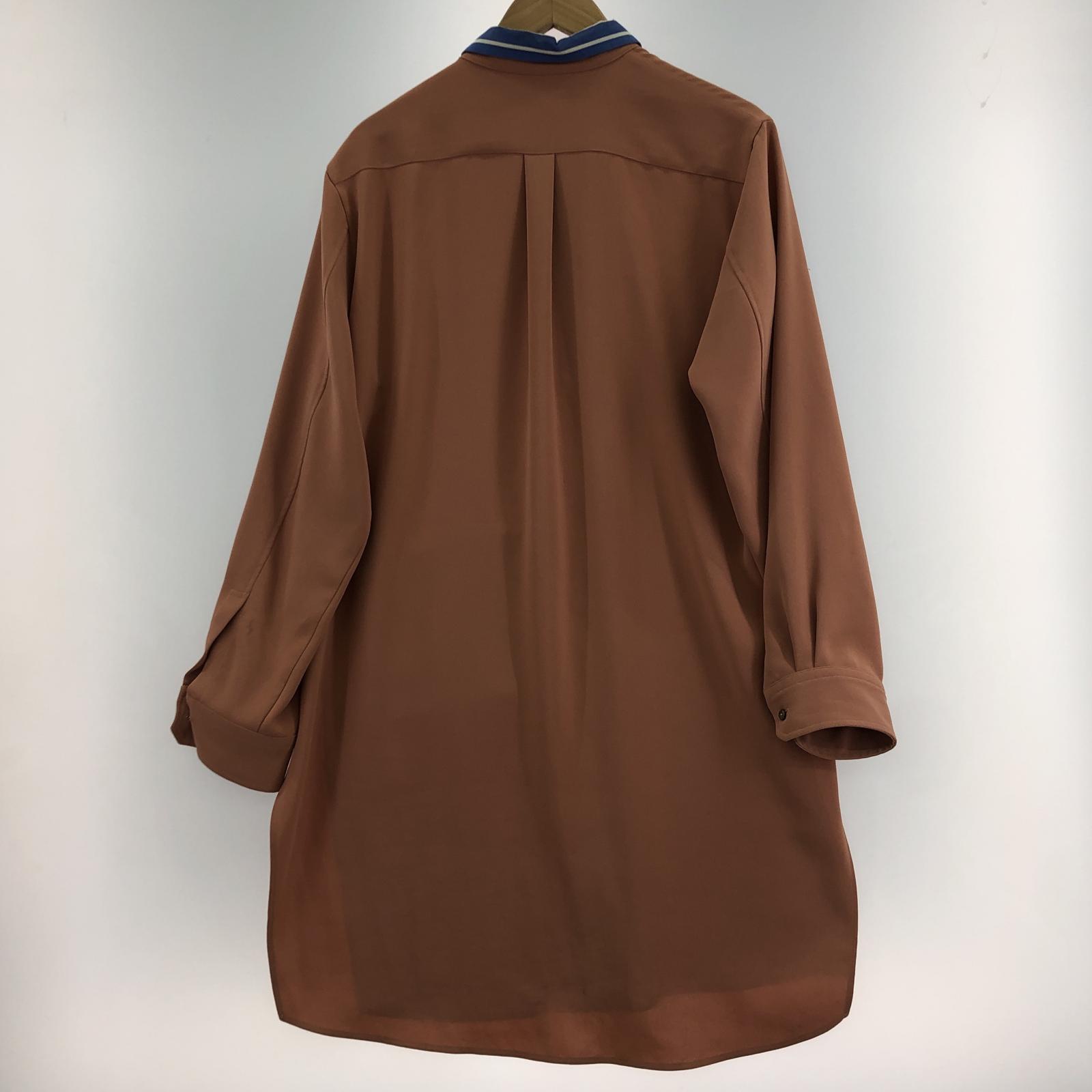 長袖シャツ ロングシャツ 1 1 ブラウン