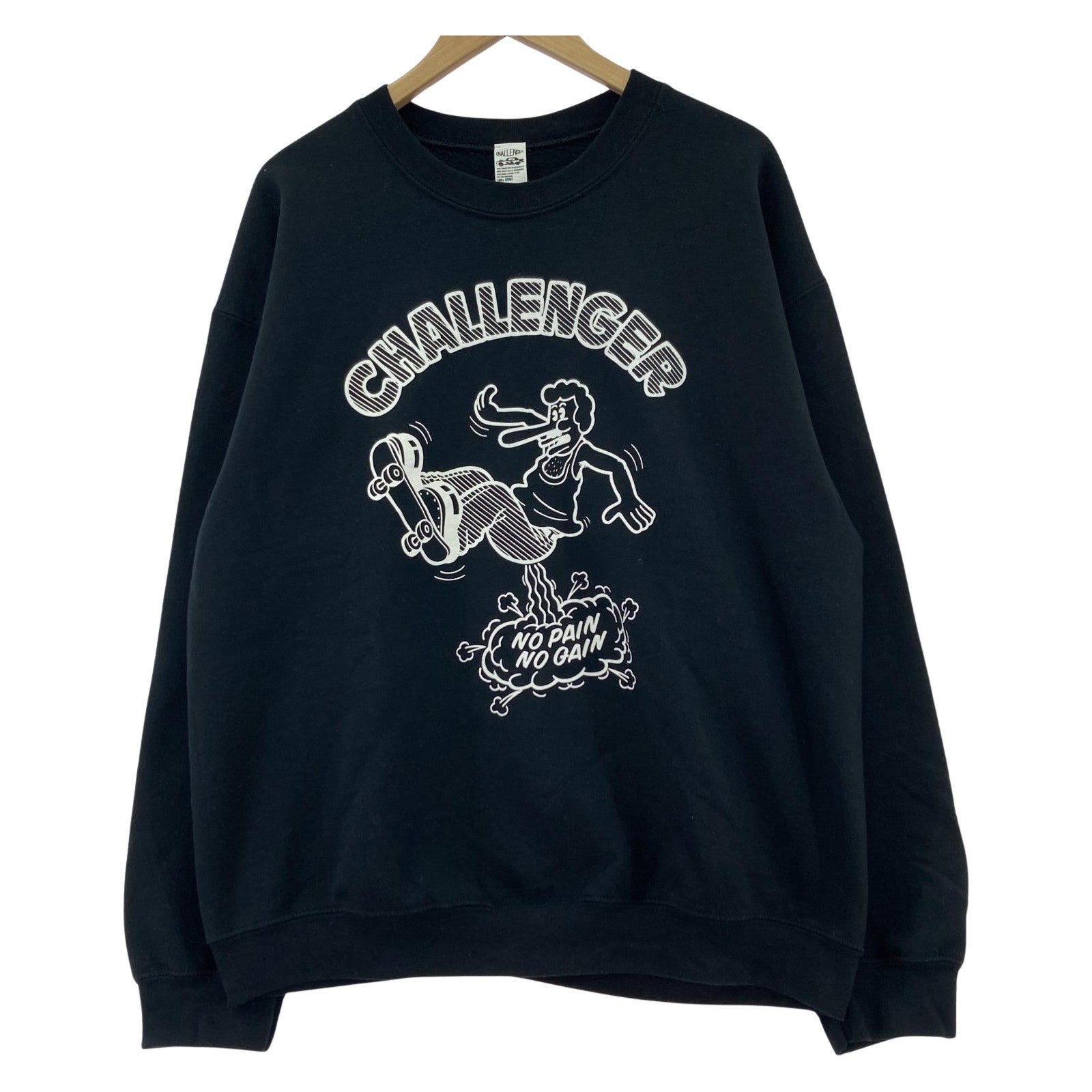 スウェット CHALLENGER×SKETCH POP UP SWEAT プリントスウェット L ブラック L ブラック