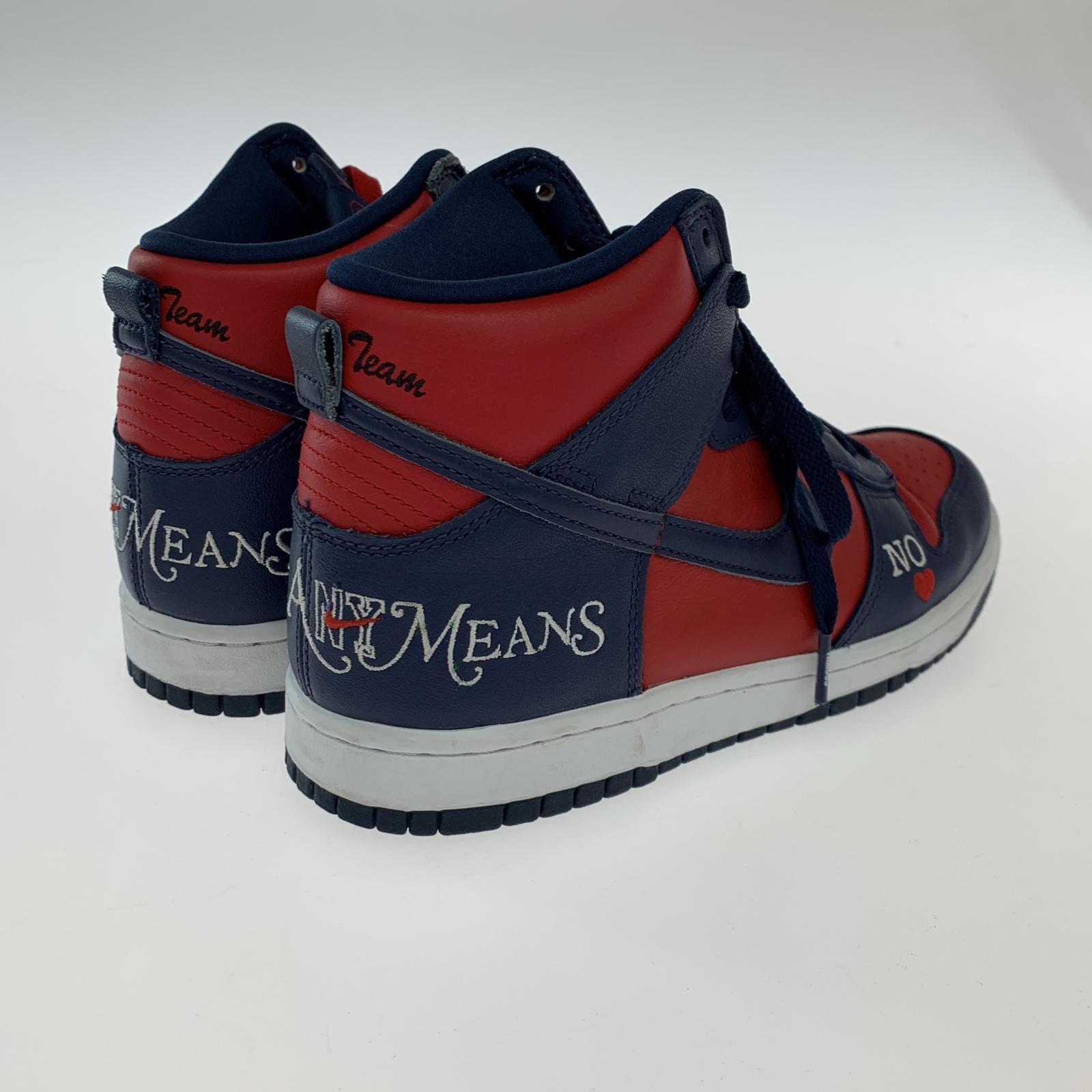 スニーカー NIKE SB ×Supreme DUNK HIGH BY ANY MEANS (24cm)