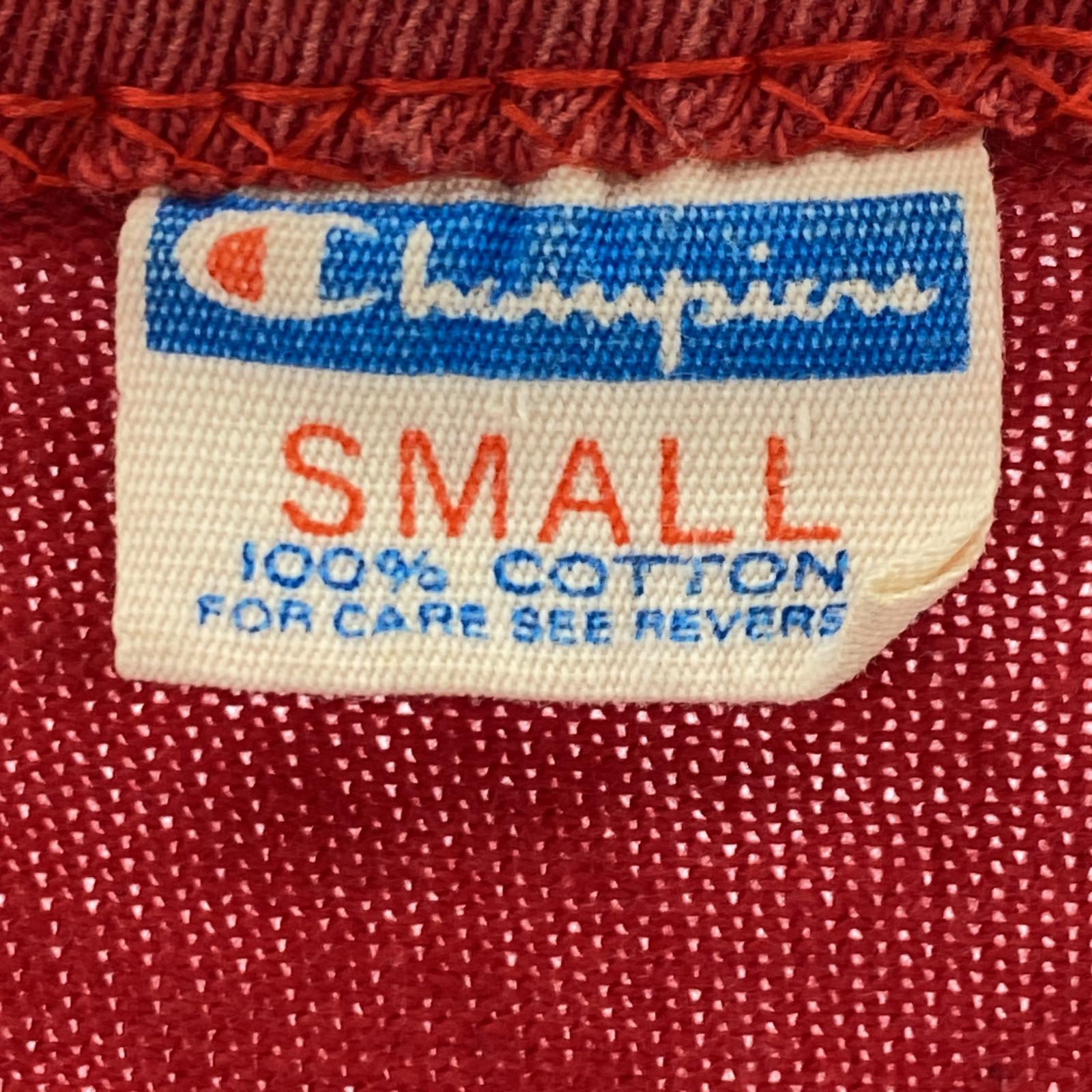半袖Tシャツ USA製 バータグ フットボールT S レッド