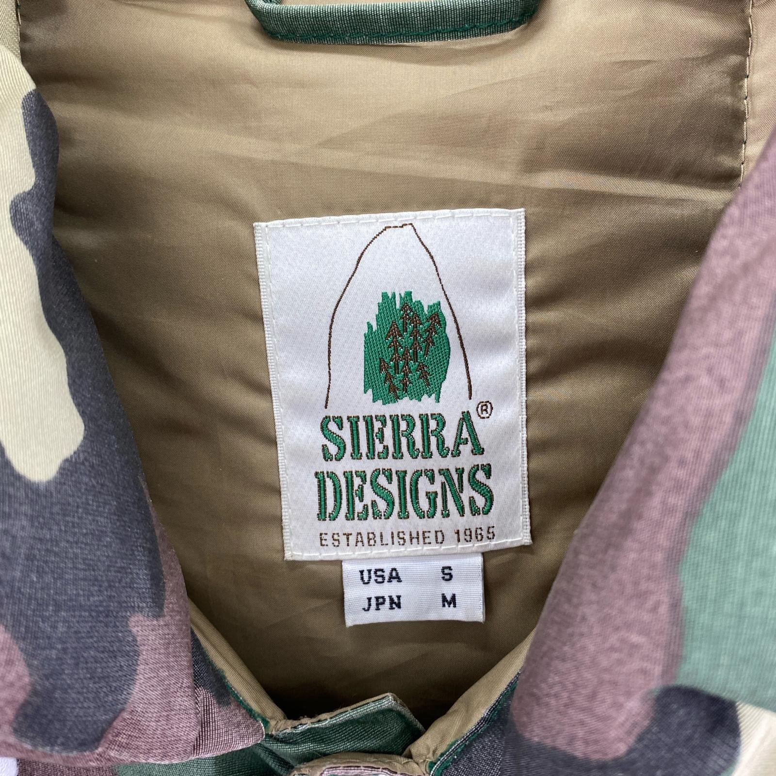 ダウンベスト SIERA DESIHN ダウンベスト カモ柄 M