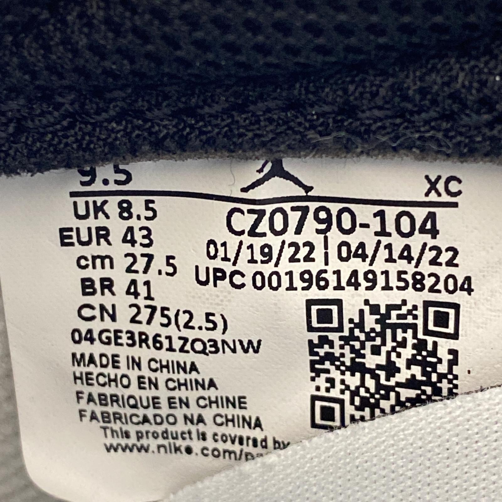 スニーカー AIR JORDAN 1 RETRO LOW OG 27.5cm 27.5cm (US9 1/2 UK9 EU45) ブラック