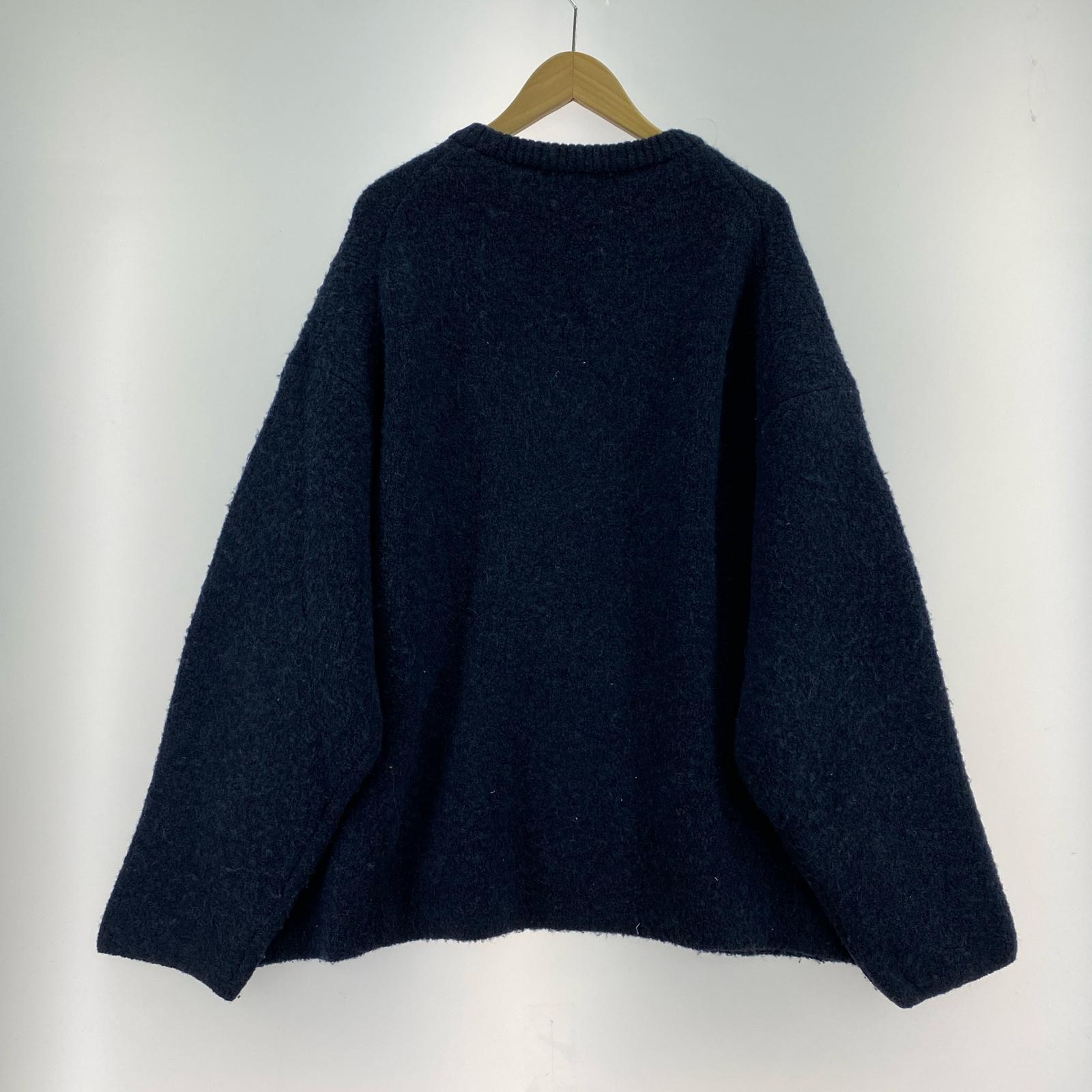 ニット 22AW アルパカ ウール 紺 (3)