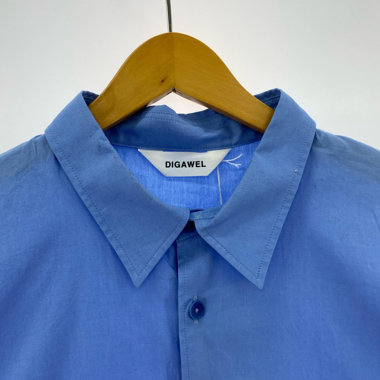 半袖シャツ OVERSIZED S/S SHIRTS DWXA049 2 ブルー