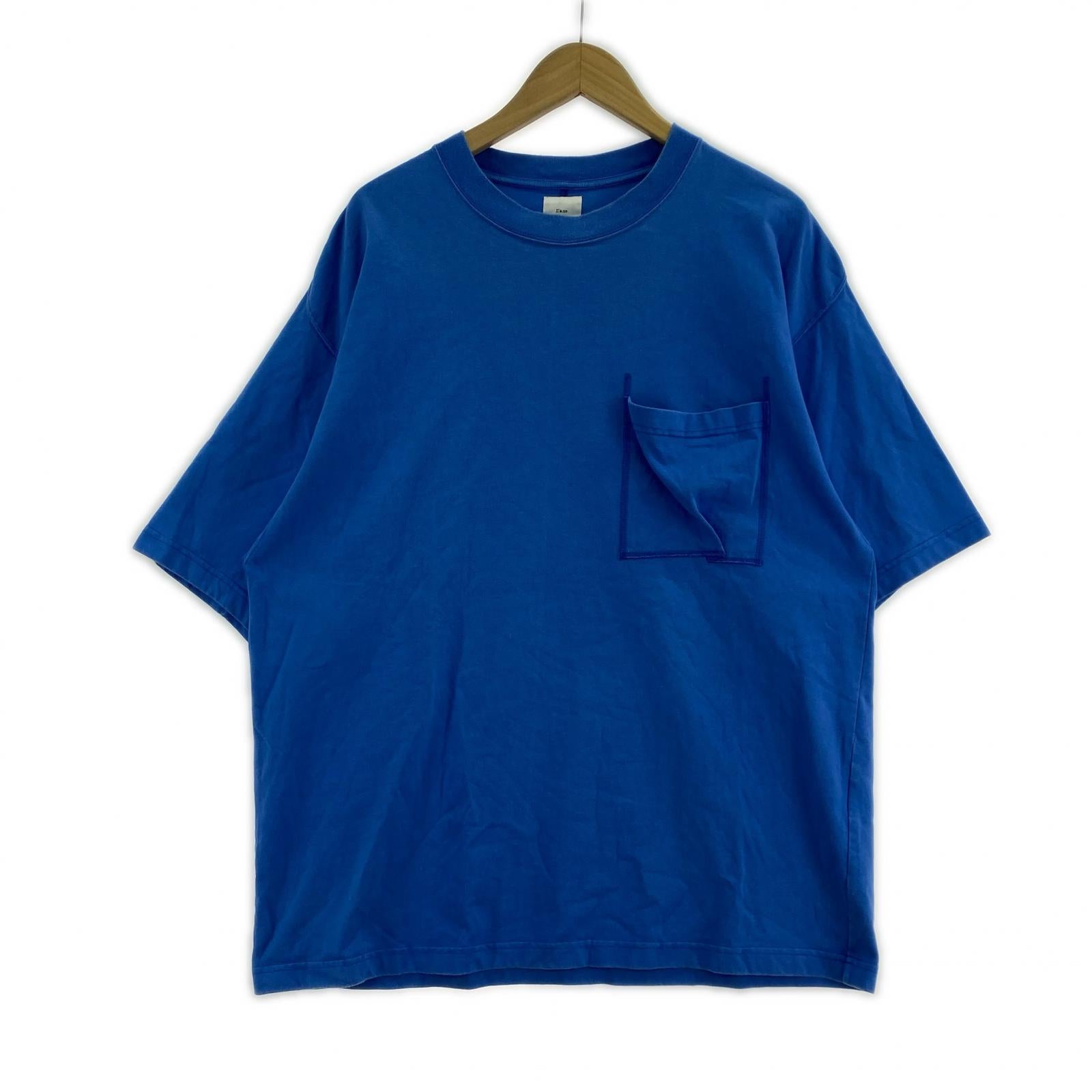 半袖Tシャツ ポケットTee 青