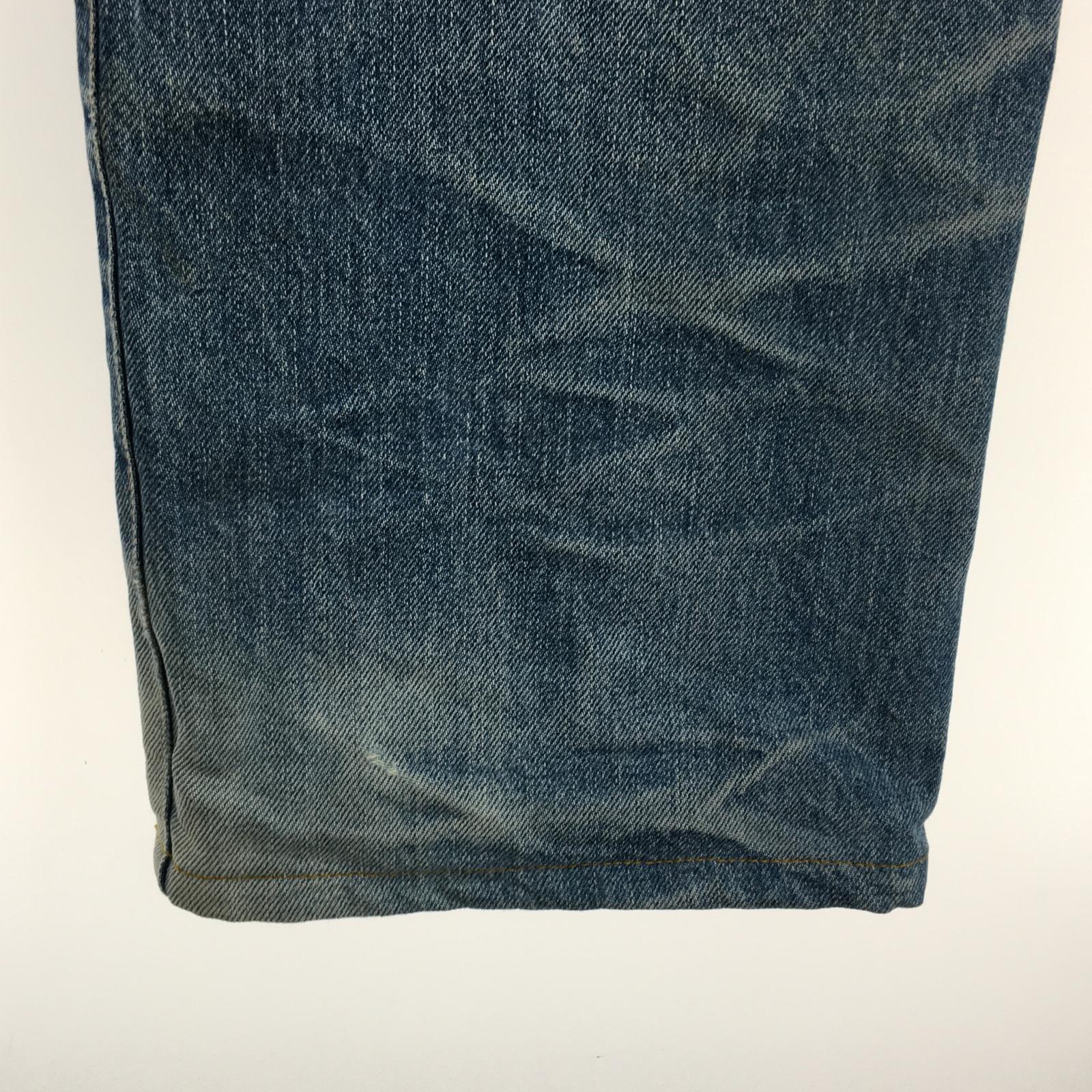 デニムパンツ クラッシュデニム 青 1133-01 S S ブルー