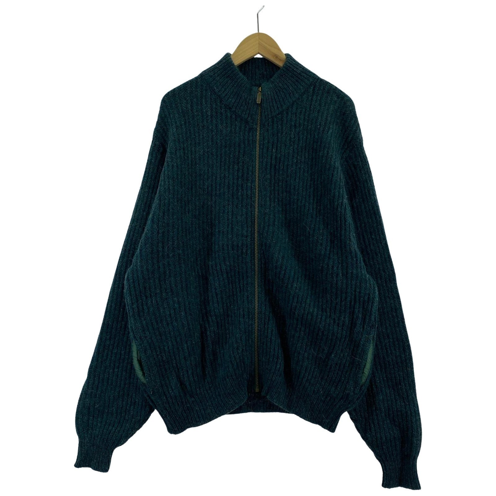 ニット 80s usa製 Wool Driver’s Knit L グリーン