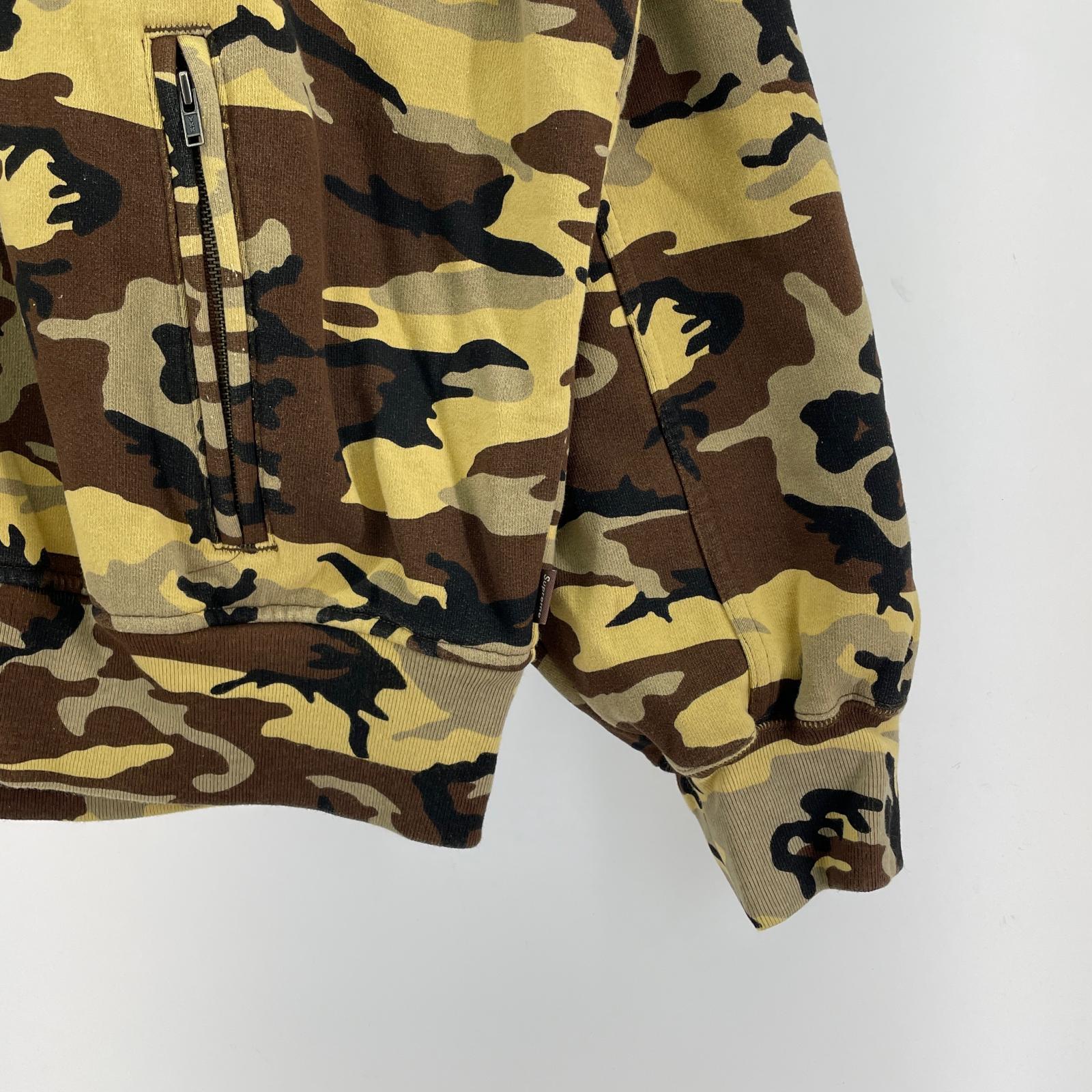 パーカー 25SS Zip Up Hooded Sweatshirt カモ M M ブラウン