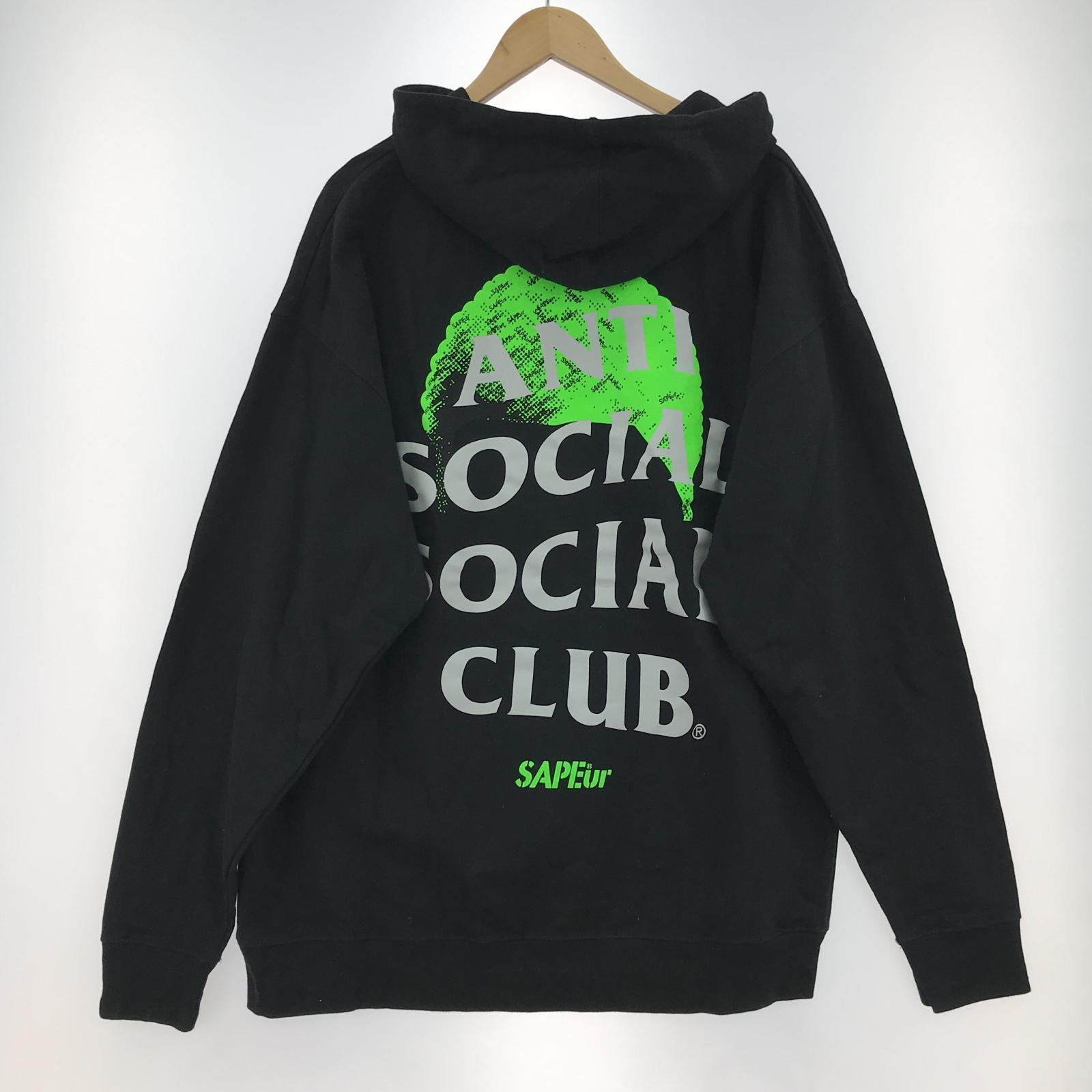 パーカー ×SAPeur POパーカー (XL)バックプリント BLK ブラック