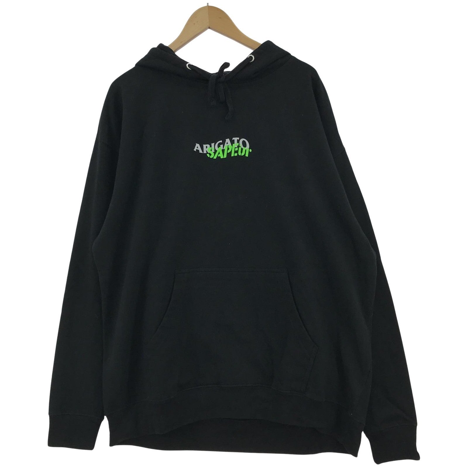 パーカー ×SAPeur POパーカー (XL)バックプリント BLK ブラック