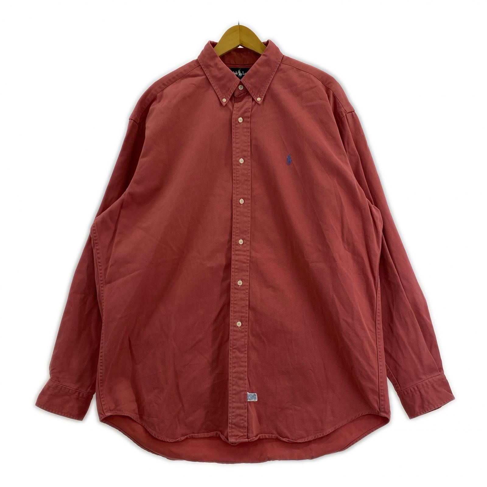 長袖シャツ オールド アメリカ製 ピンク (L) L ピンク