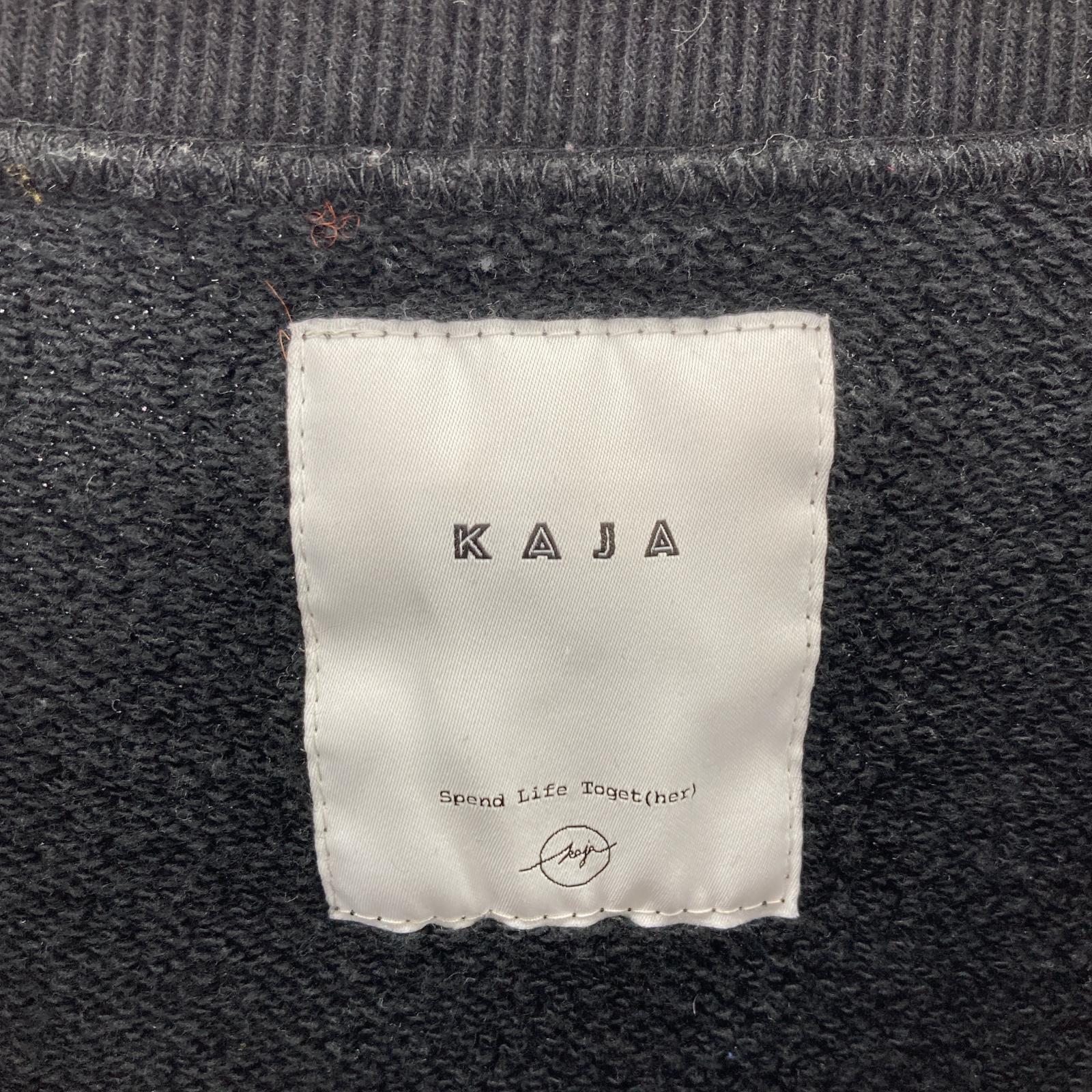 スウェット KAJA HEAVY FLEECE PULL OVER SWEAT 2 2 ブラック