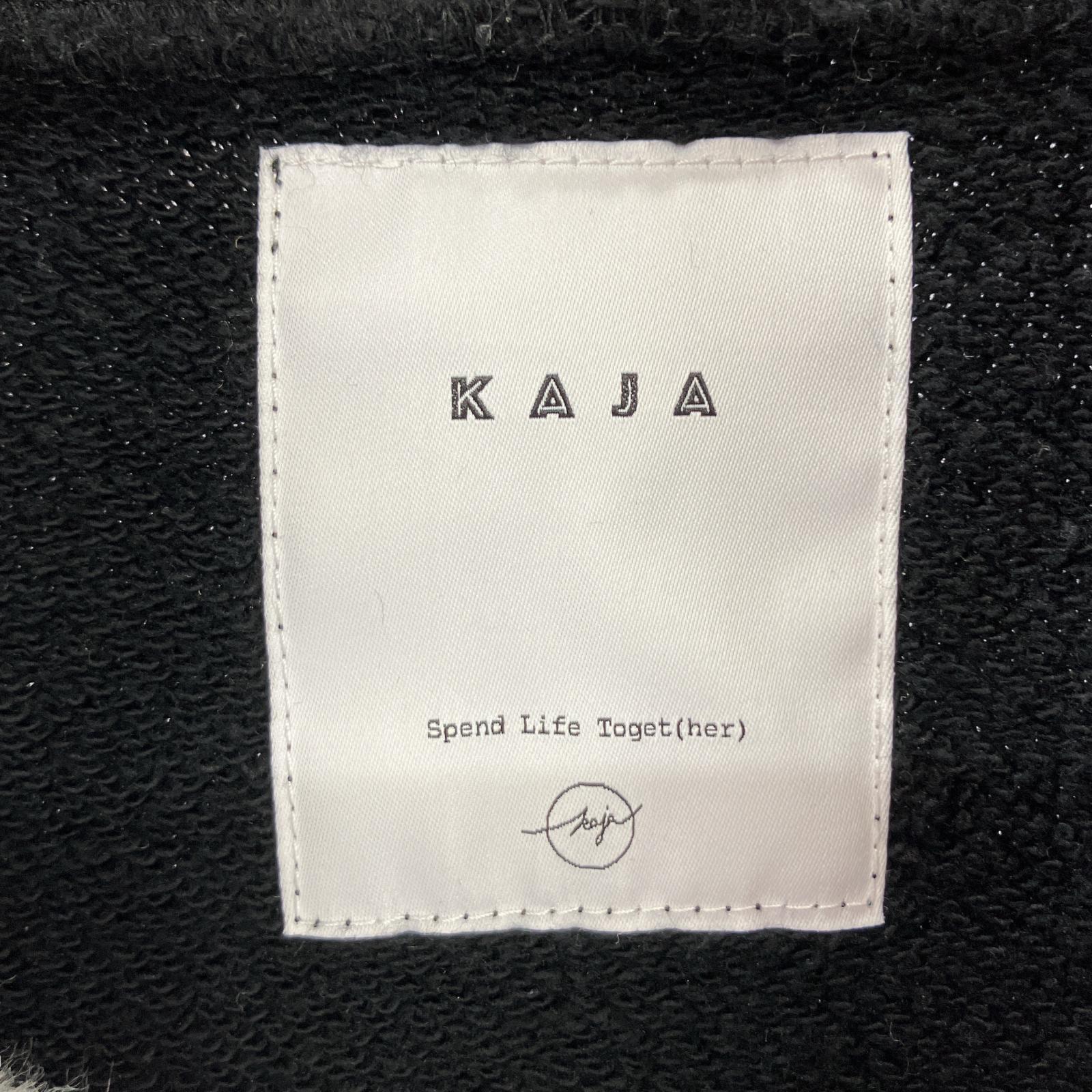 パーカー KAJA HEAVY FLEECE ZIP HOODIE M M ブラック