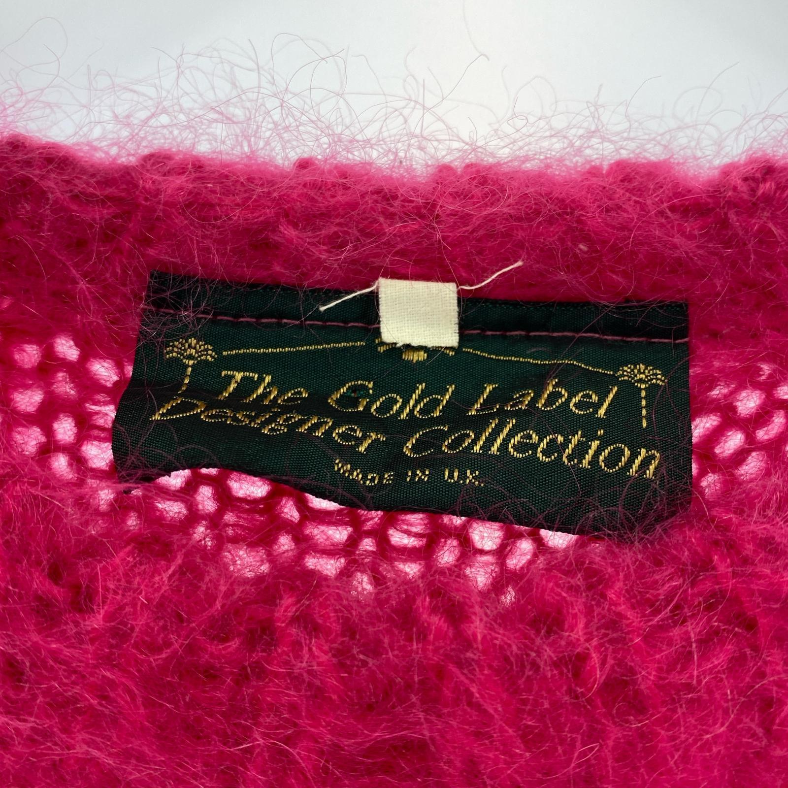 ニット THE GOLD LABEL DESIGNER'S モヘア 80s M ピンク