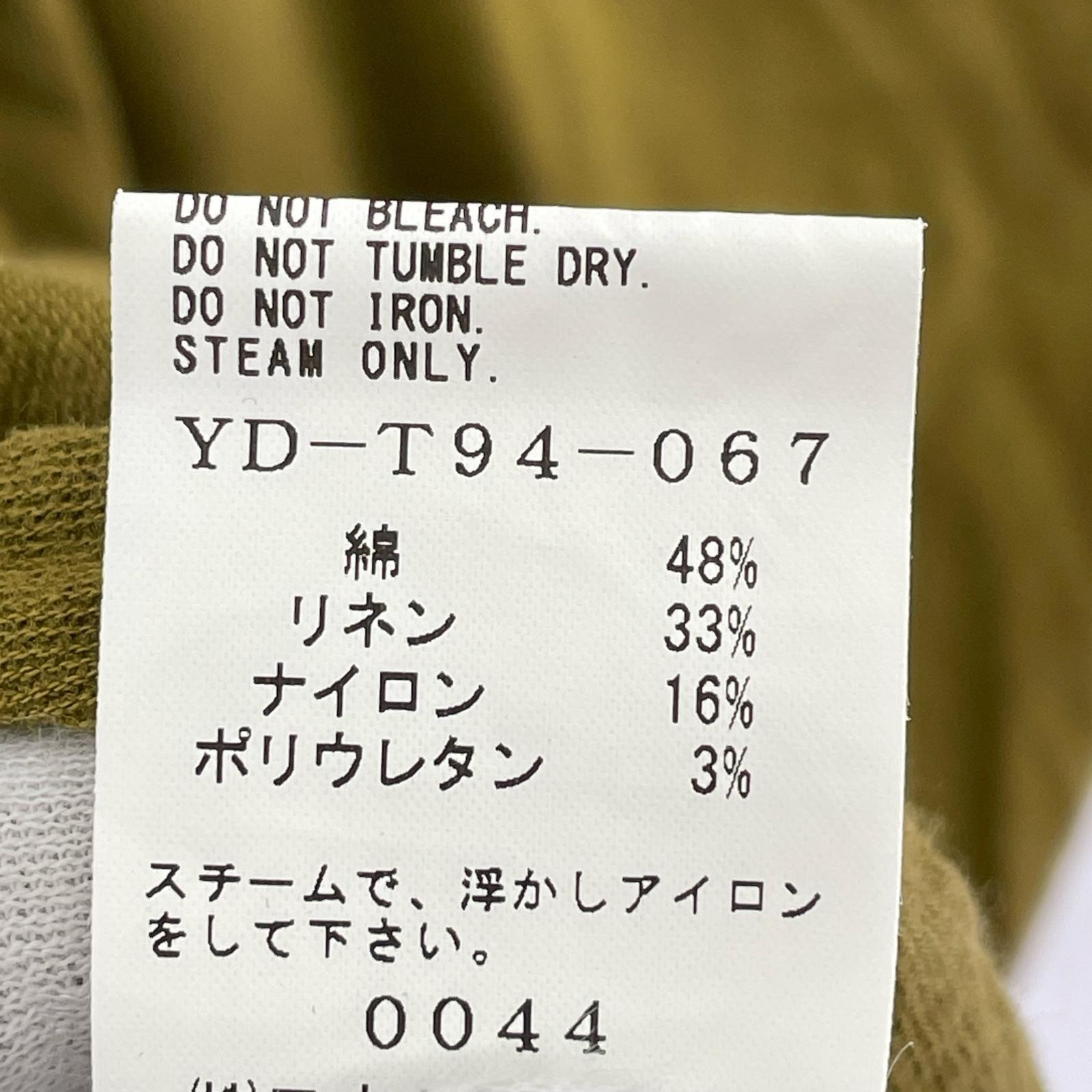 半袖Tシャツ リネン混ブラウス カーキ 2 2 カーキ