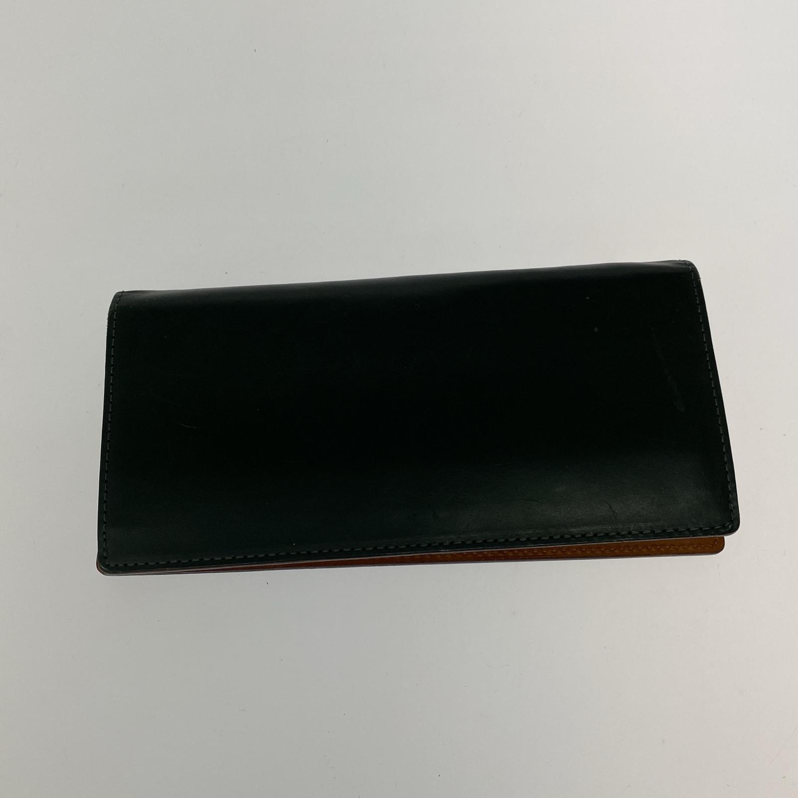 長財布 ブライドルレザー 二つ折り グリーン