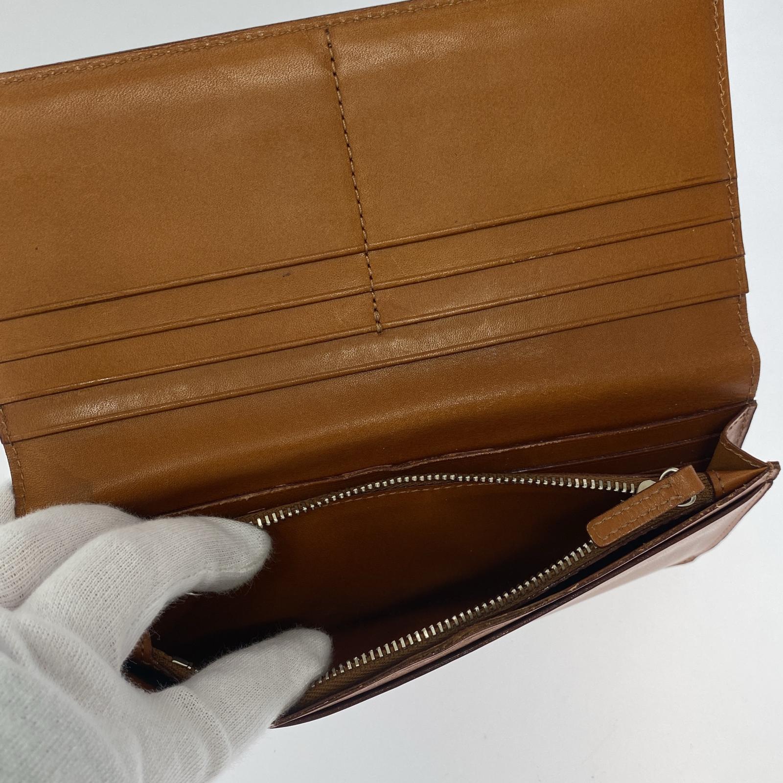 長財布 ブライドルレザー 二つ折り グリーン