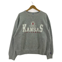 スウェット 90s KANSAS プリント スウェット グレー(XL) グレー