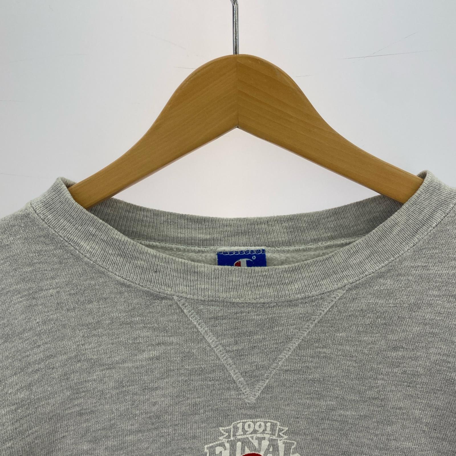 スウェット 90s KANSAS プリント スウェット グレー(XL) グレー