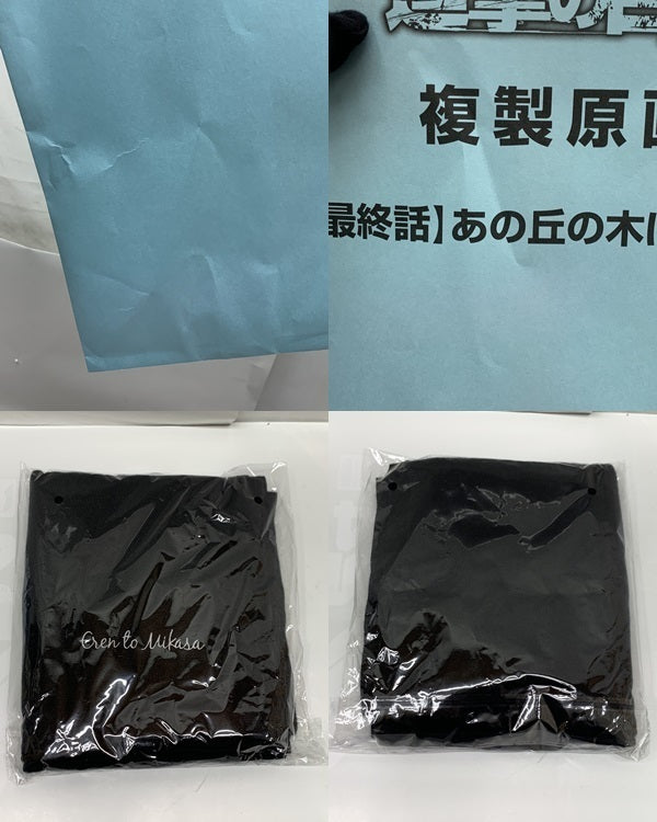 進撃の巨人 最終話複製原画 ミカサのマフラー&施錠 フィギュア/グッズ