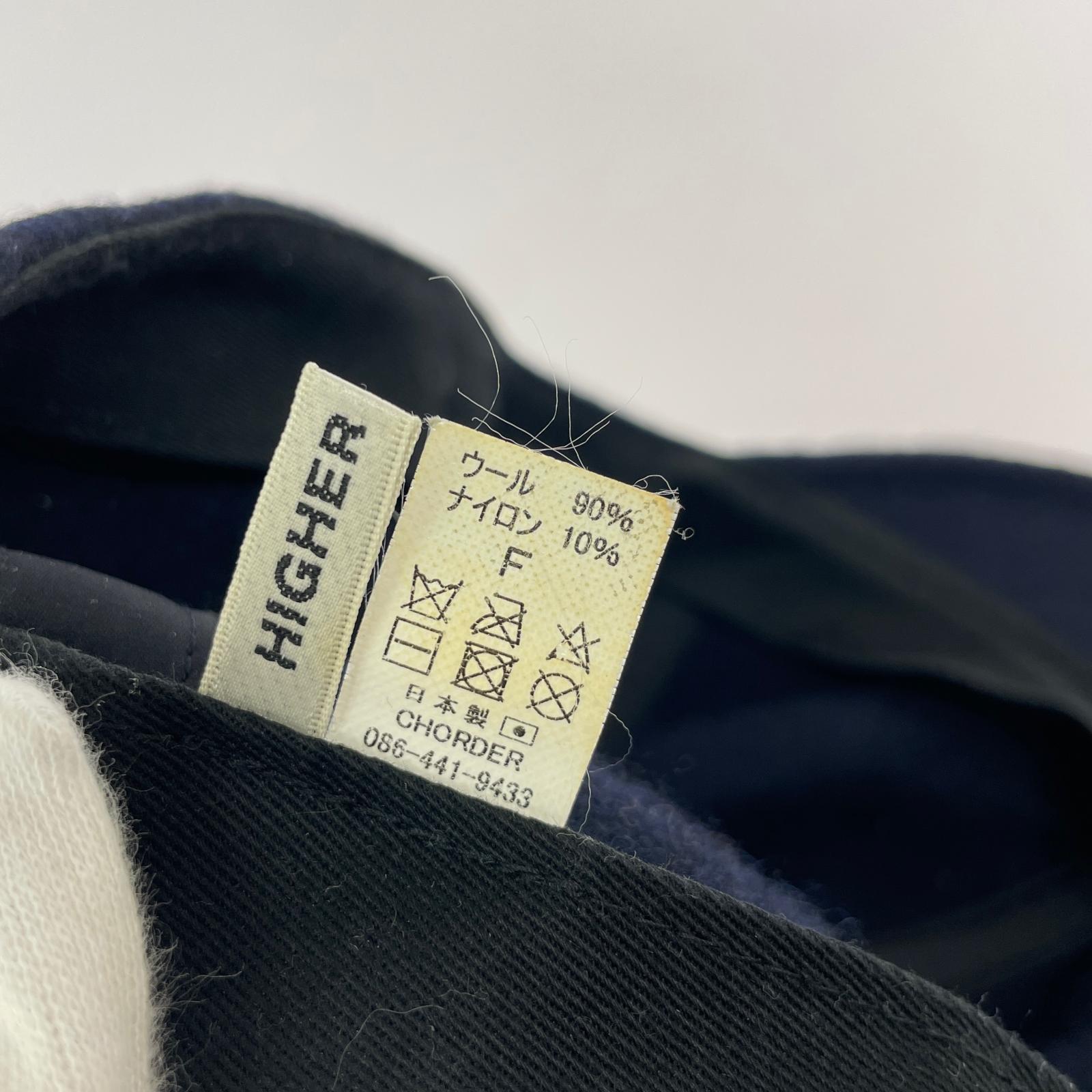 キャップ HIGHER ウールキャップ