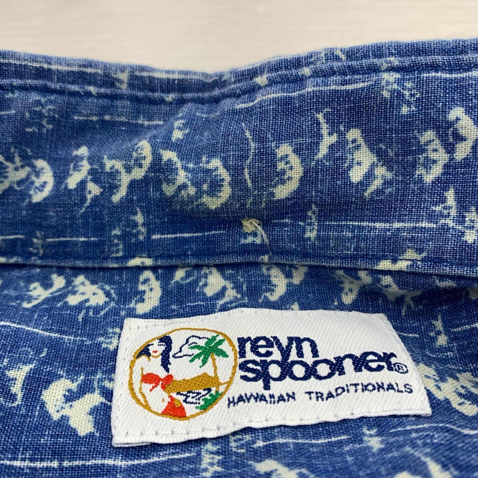 半袖シャツ アロハシャツ ブルー
