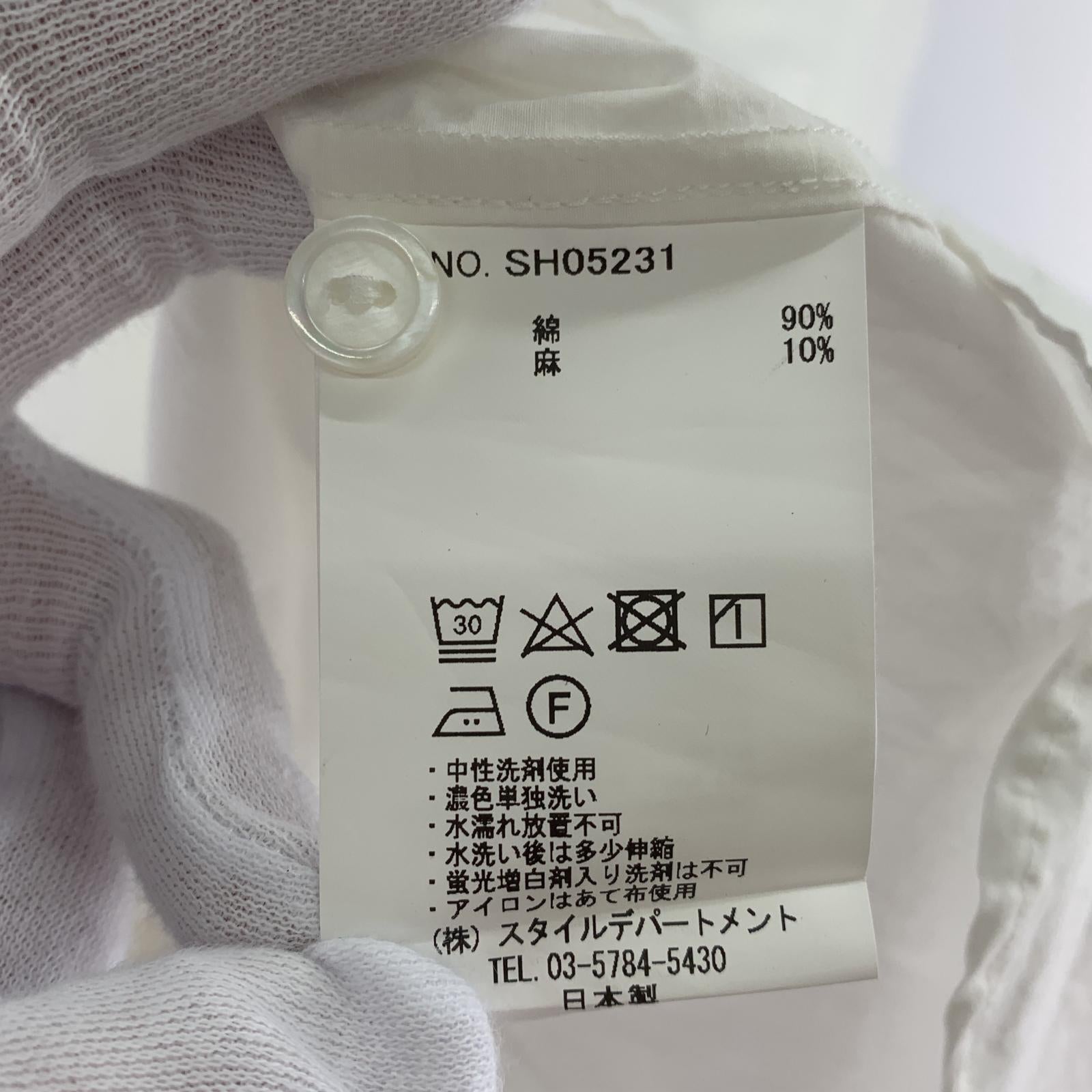 半袖シャツ WHT 46 46 ホワイト