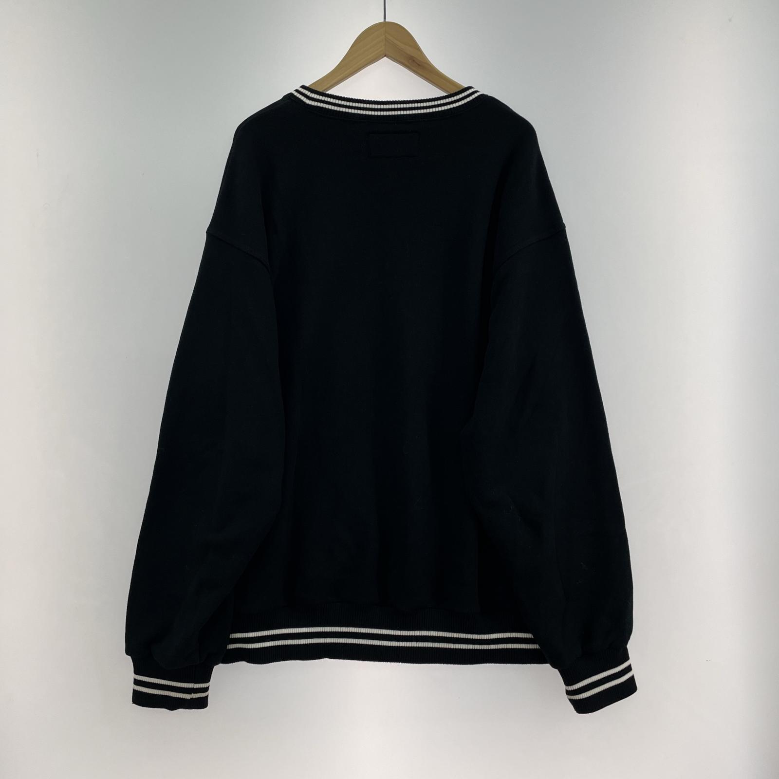 スウェット WACKO MARIA 25SS MIDDLE WEIGHT CREW NECK SWEAT SHIRT XL ブラック ブラック