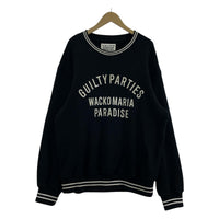 スウェット WACKO MARIA 25SS MIDDLE WEIGHT CREW NECK SWEAT SHIRT XL ブラック ブラック