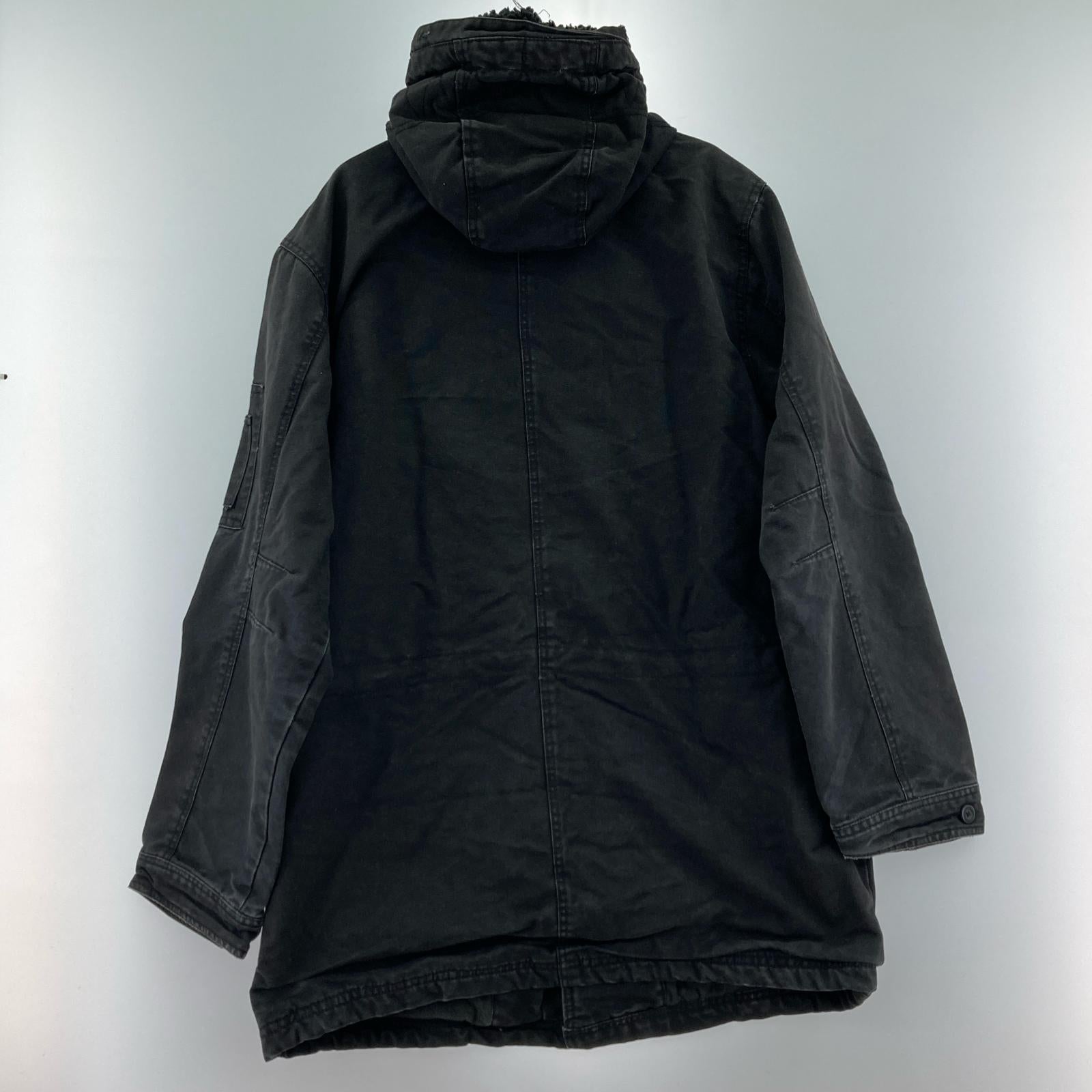 ジャケット 古着 ダックジャケット L ブラック