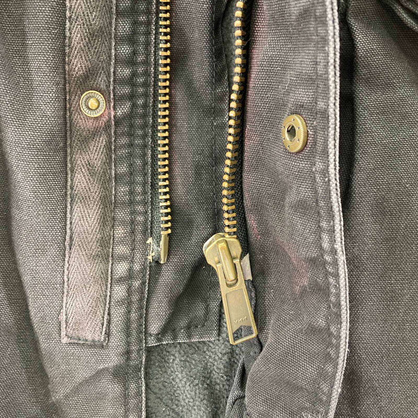 ジャケット 古着 ダックジャケット L ブラック