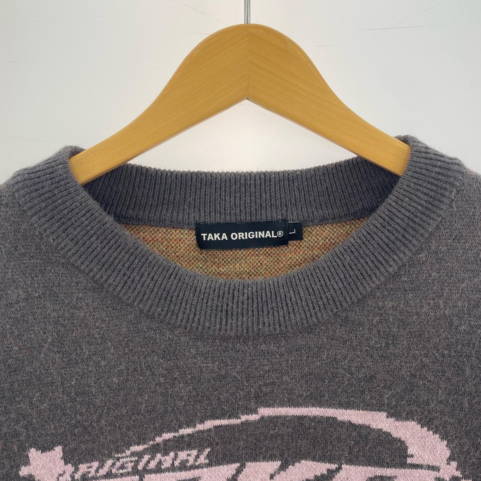 ニット TAKA ORIGINAL レトロセーター(L) L グレー