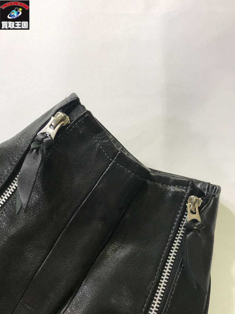 レザージャケット PADDED SINGLE RIDERS (XL)