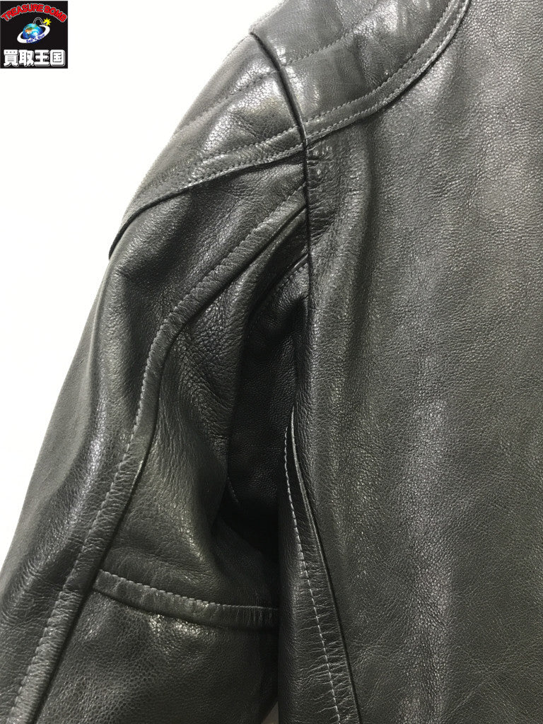 レザージャケット PADDED SINGLE RIDERS (XL)