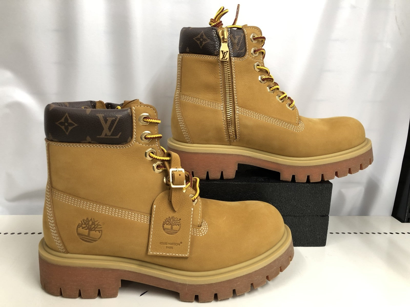 Timberland 6インチブーツ/モノグラム/US9ハーフ