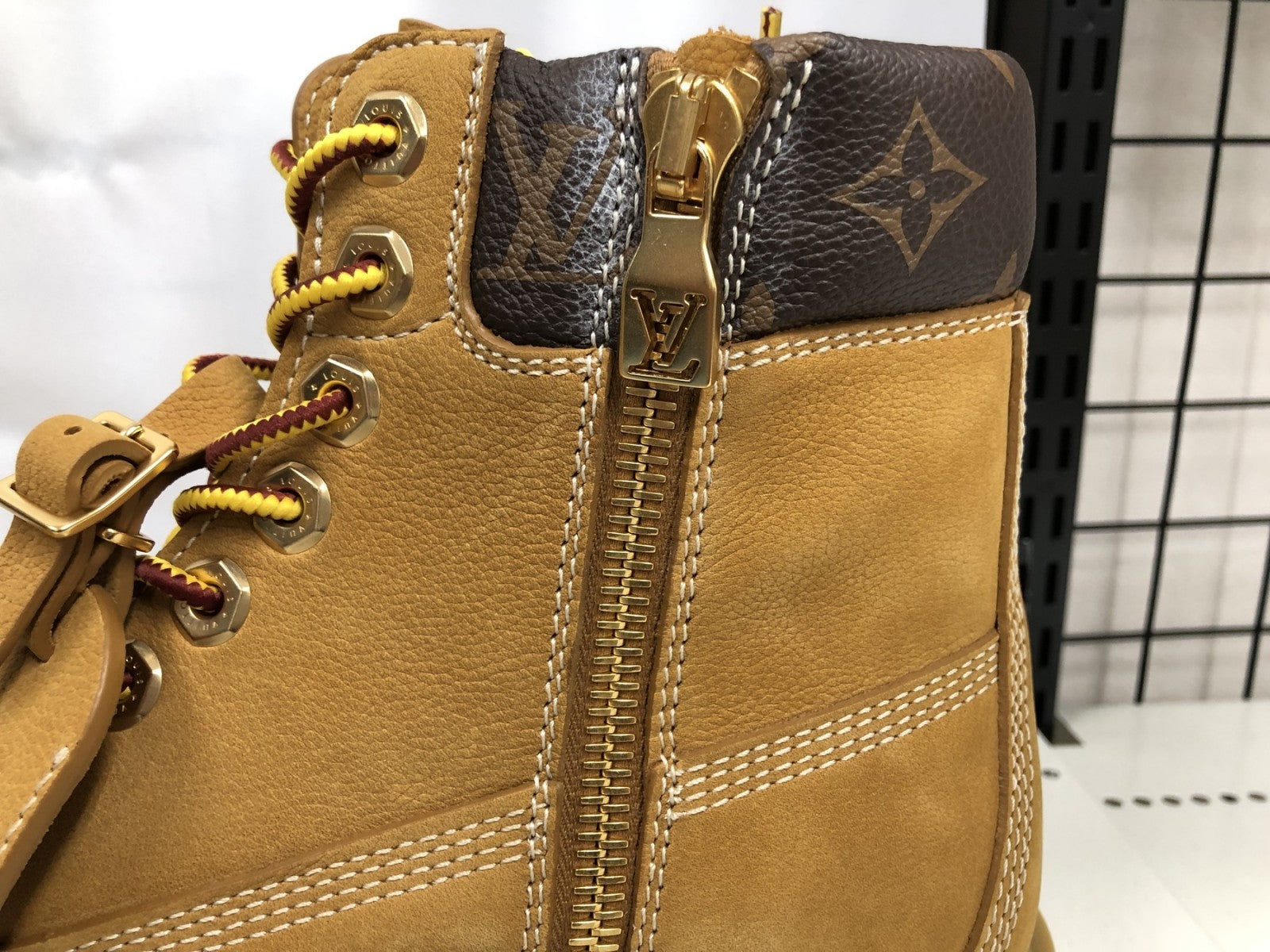 Timberland 6インチブーツ/モノグラム/US9ハーフ